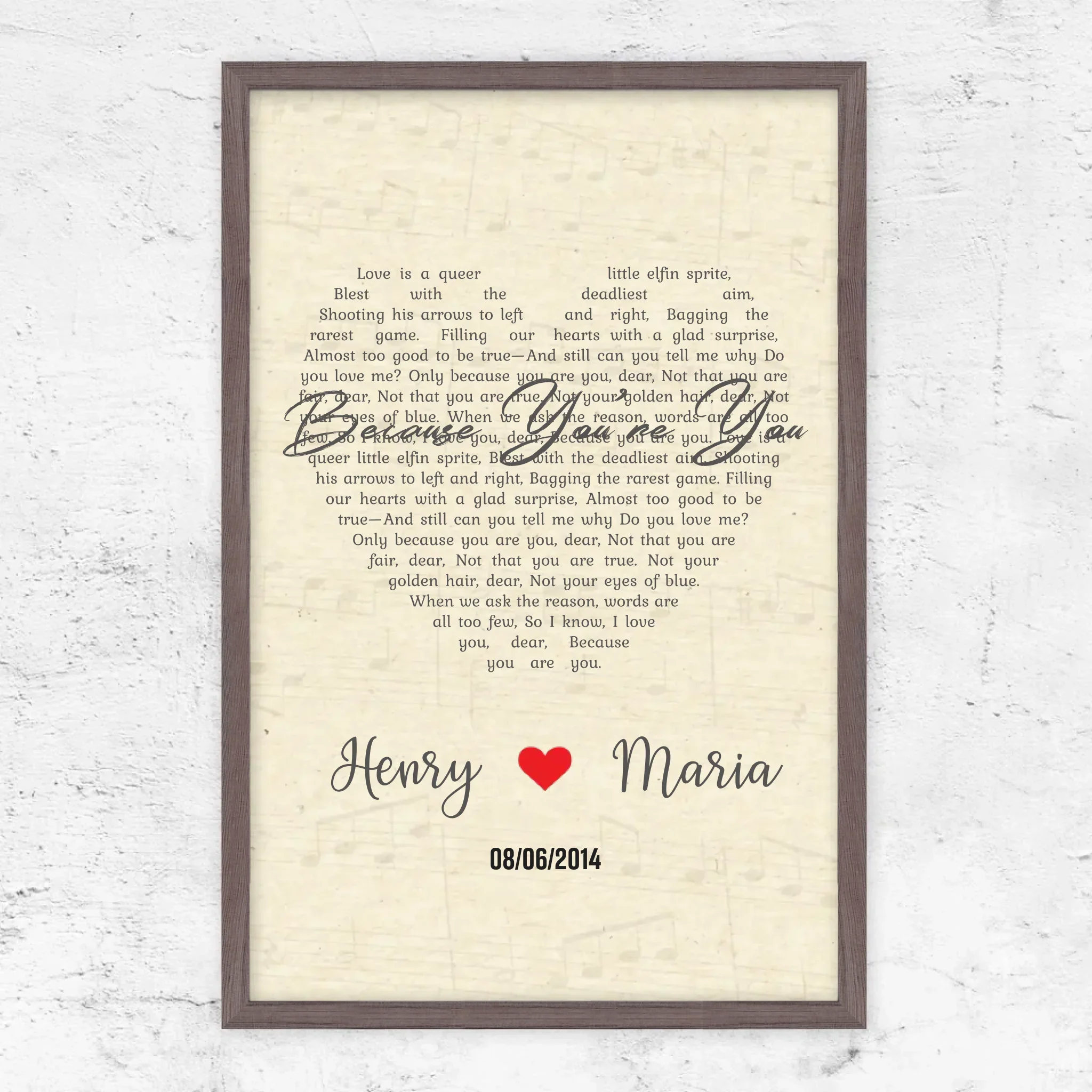 Personalized Poster – Custom Heart-Shaped Song-Vertical - Image 7