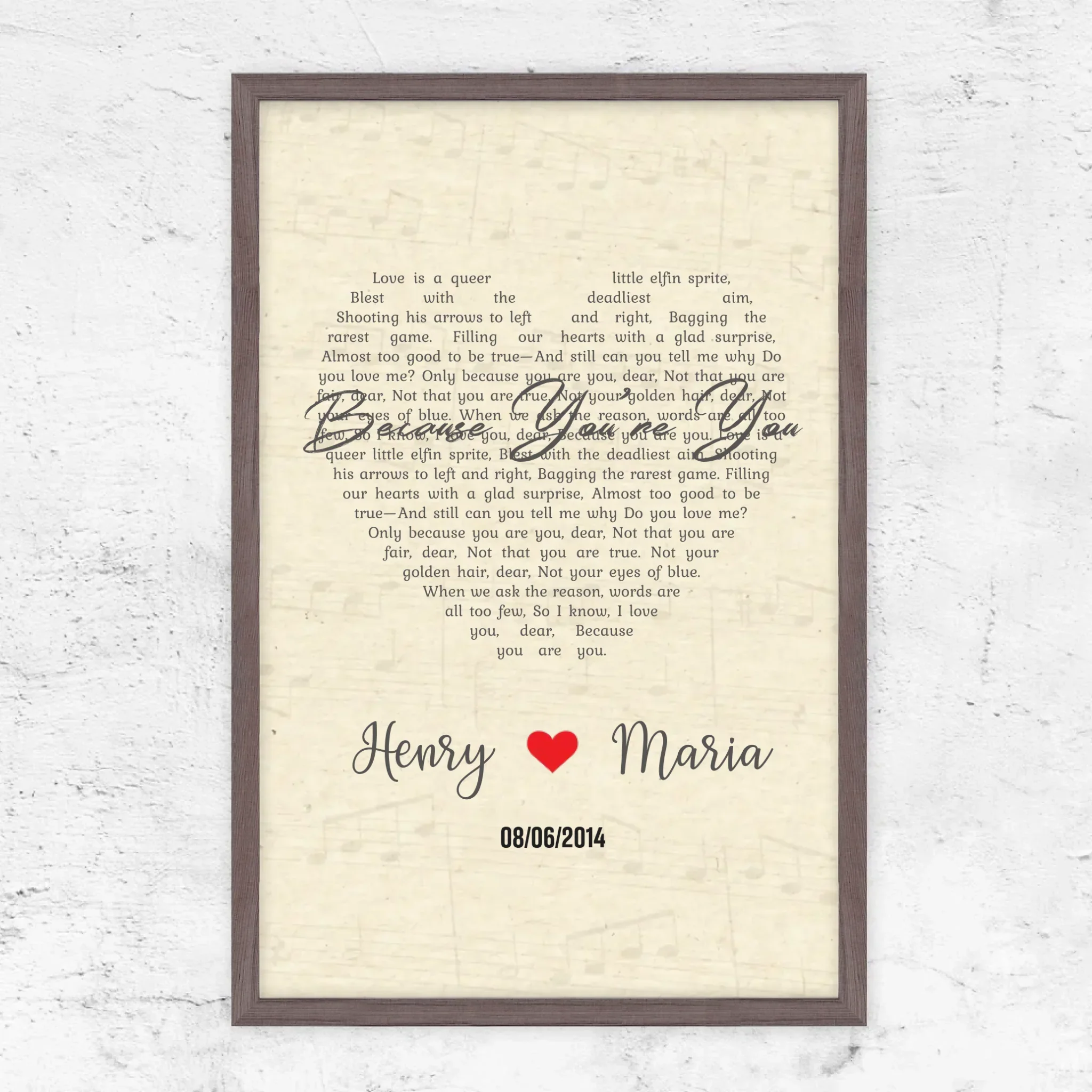 Personalized Poster – Custom Heart-Shaped Song-Vertical - Image 8