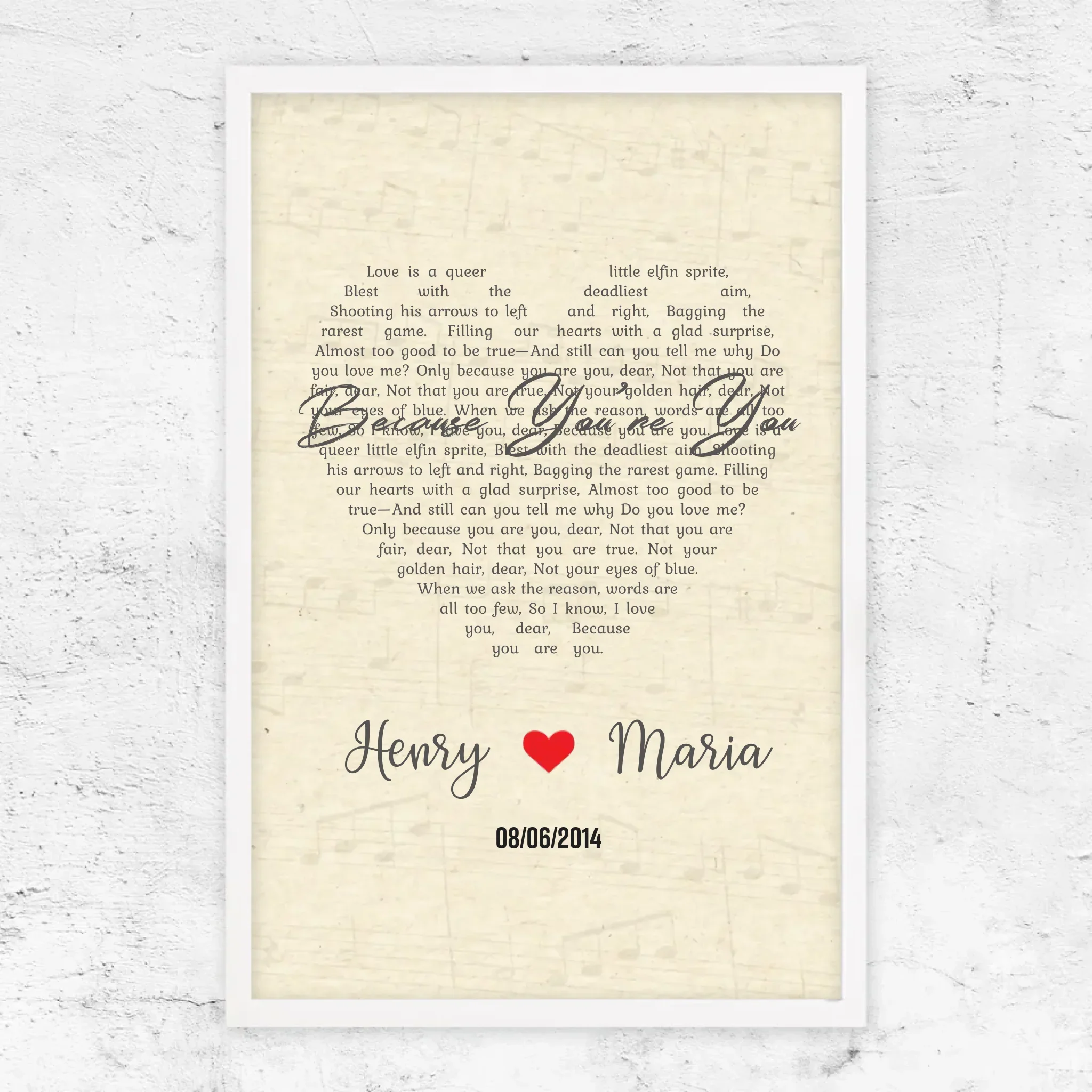 Personalized Poster – Custom Heart-Shaped Song-Vertical - Image 9