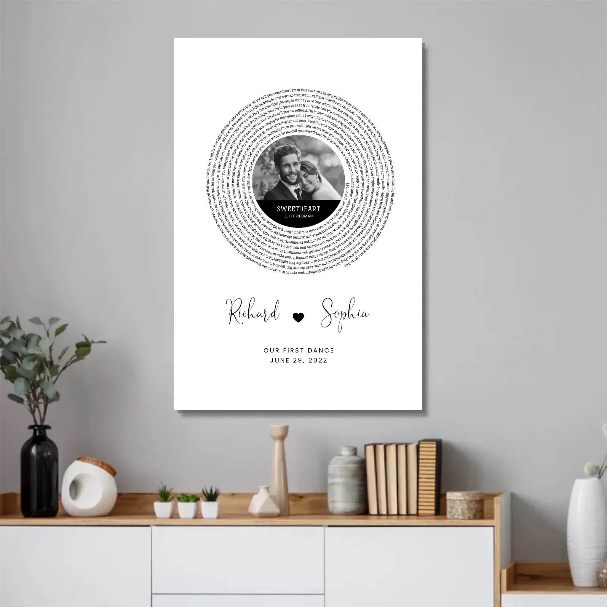 Personalized Poster – Custom Song Lyrics Print - Image 2