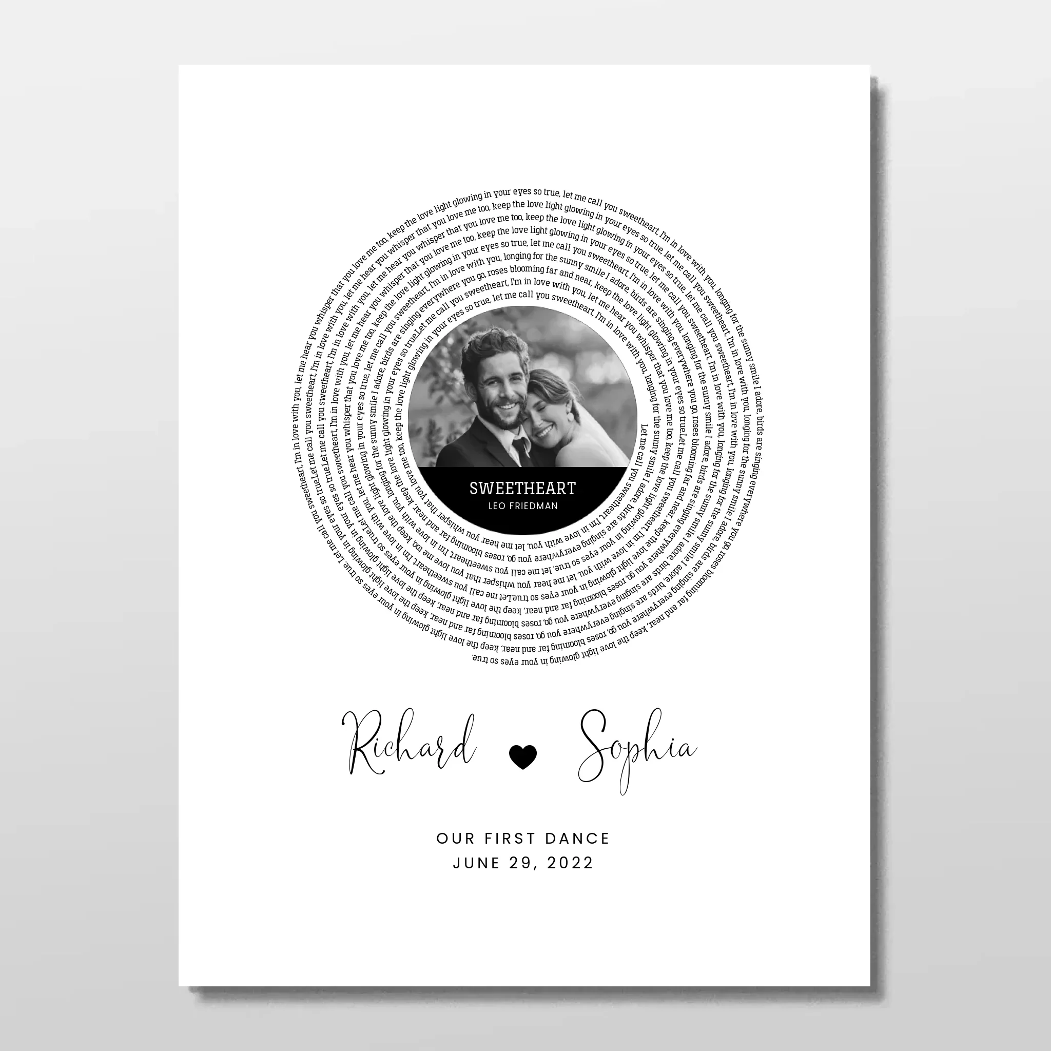 Personalized Poster – Custom Song Lyrics Print - Image 3