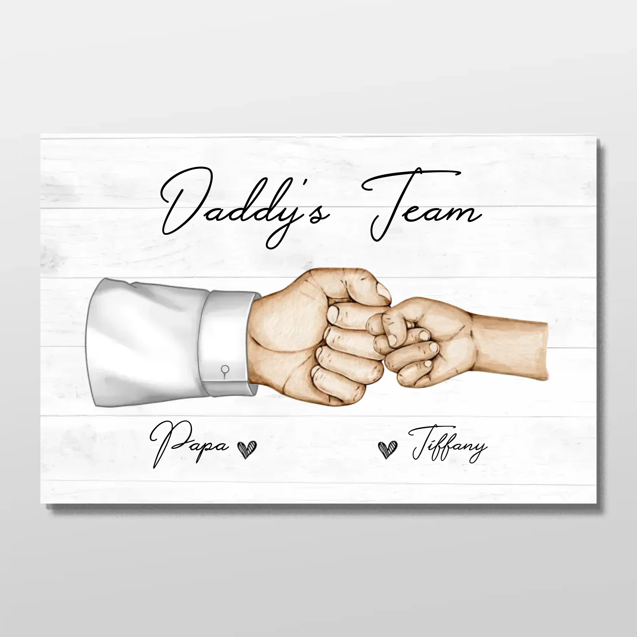 Personalized Poster "Daddy's Team"