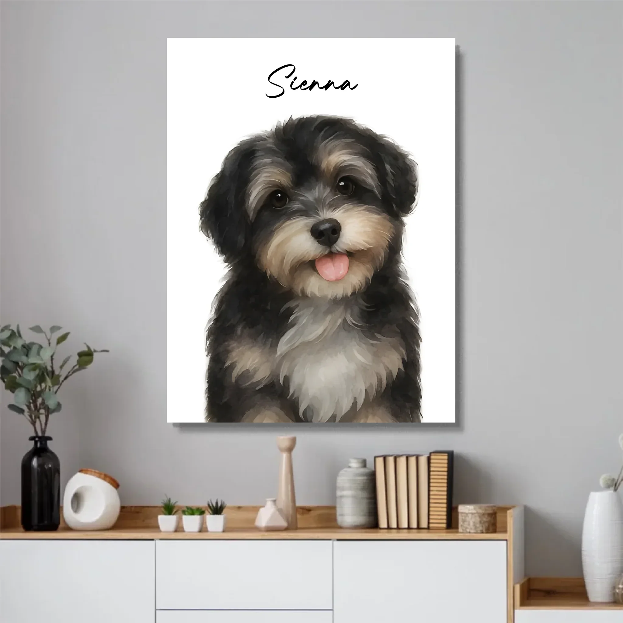 Personalized Poster – Dog Photo Watercolor - Image 4