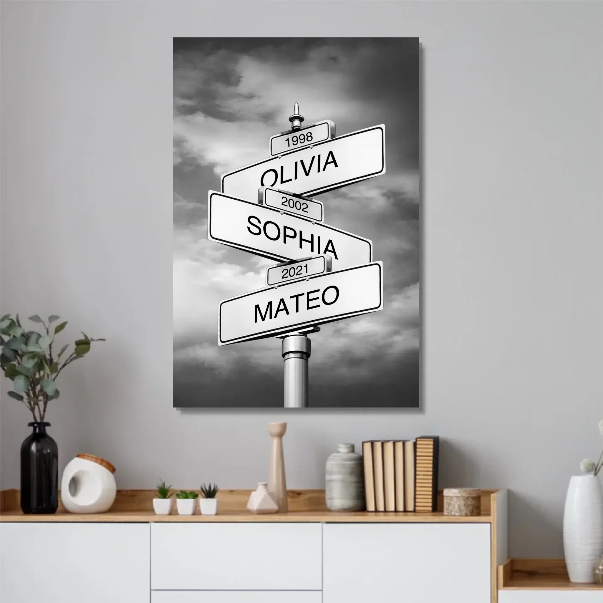 Personalized Poster – Family Name And Date Street Sign - Image 2