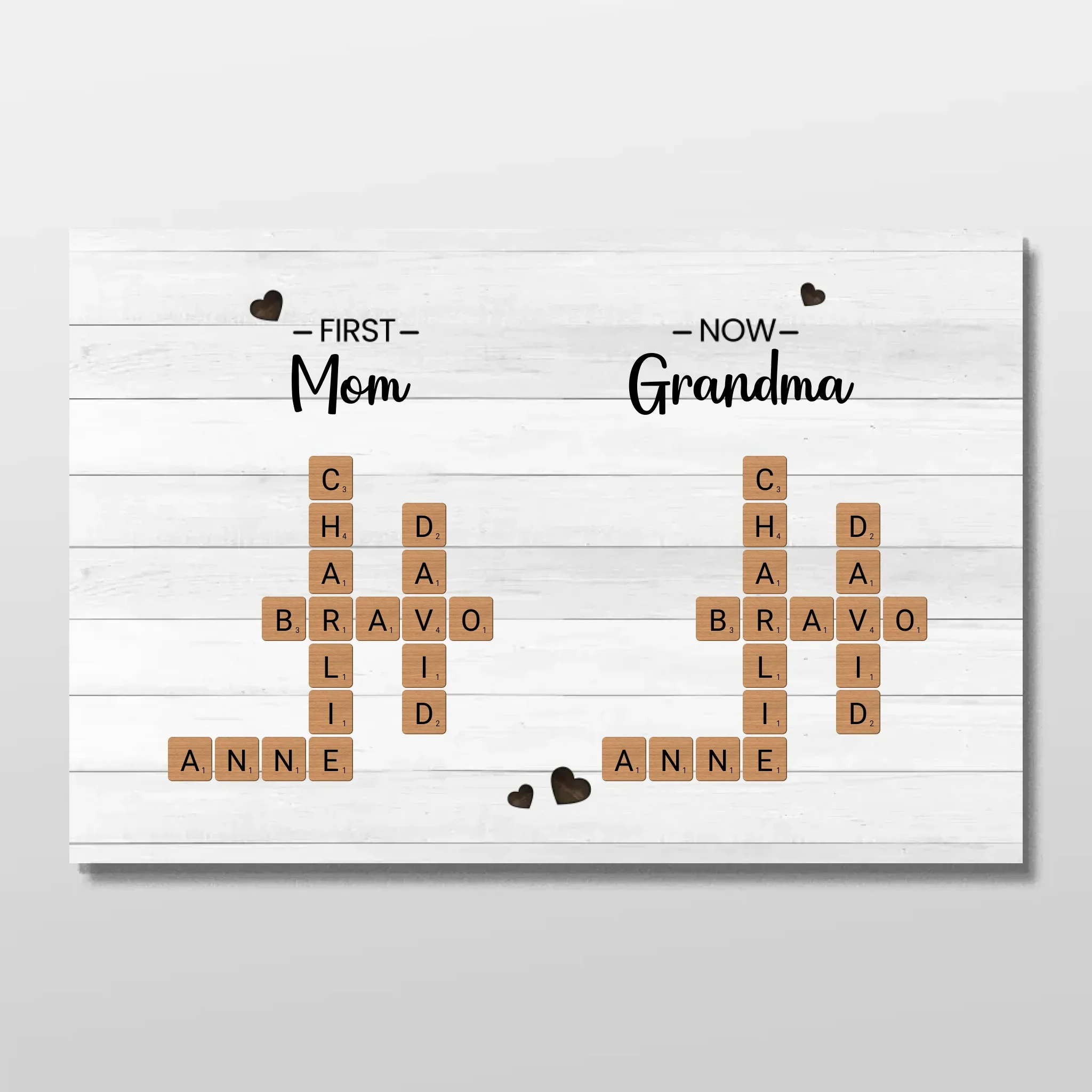 Personalized Poster "First Mom, Now Grandma – Crossword"
