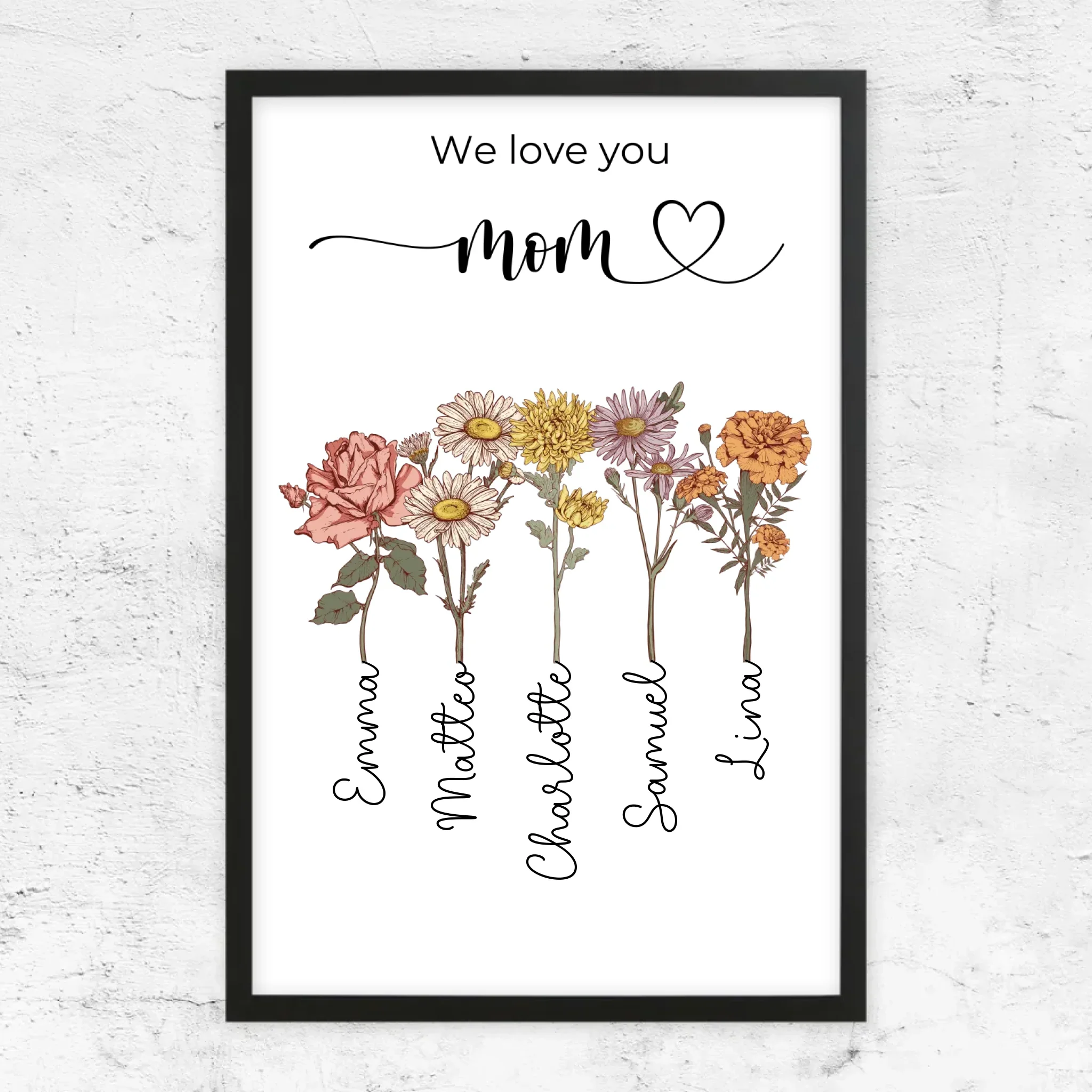 Personalized Poster "Flowers For Mom - We love you" - Image 6