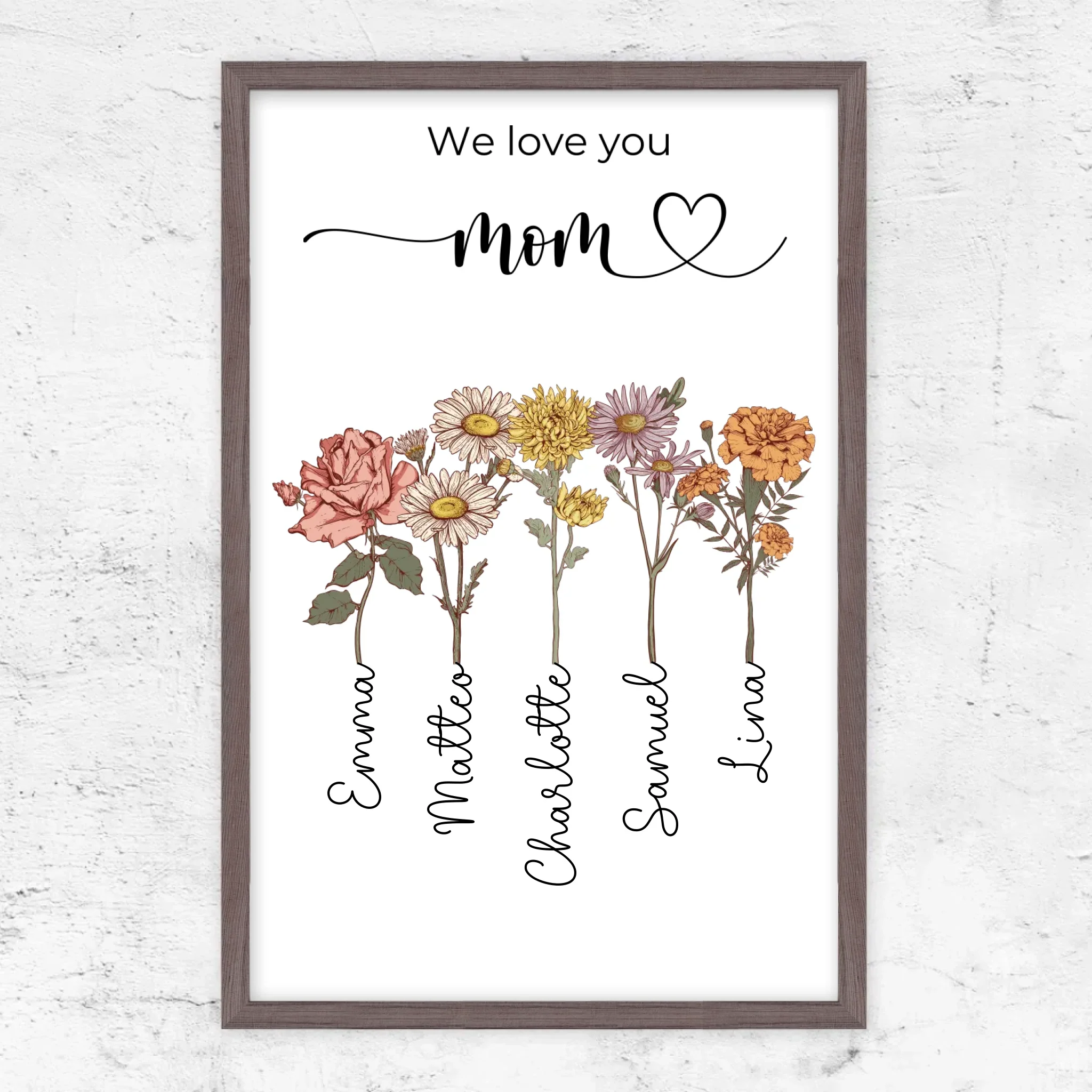 Personalized Poster "Flowers For Mom - We love you" - Image 7