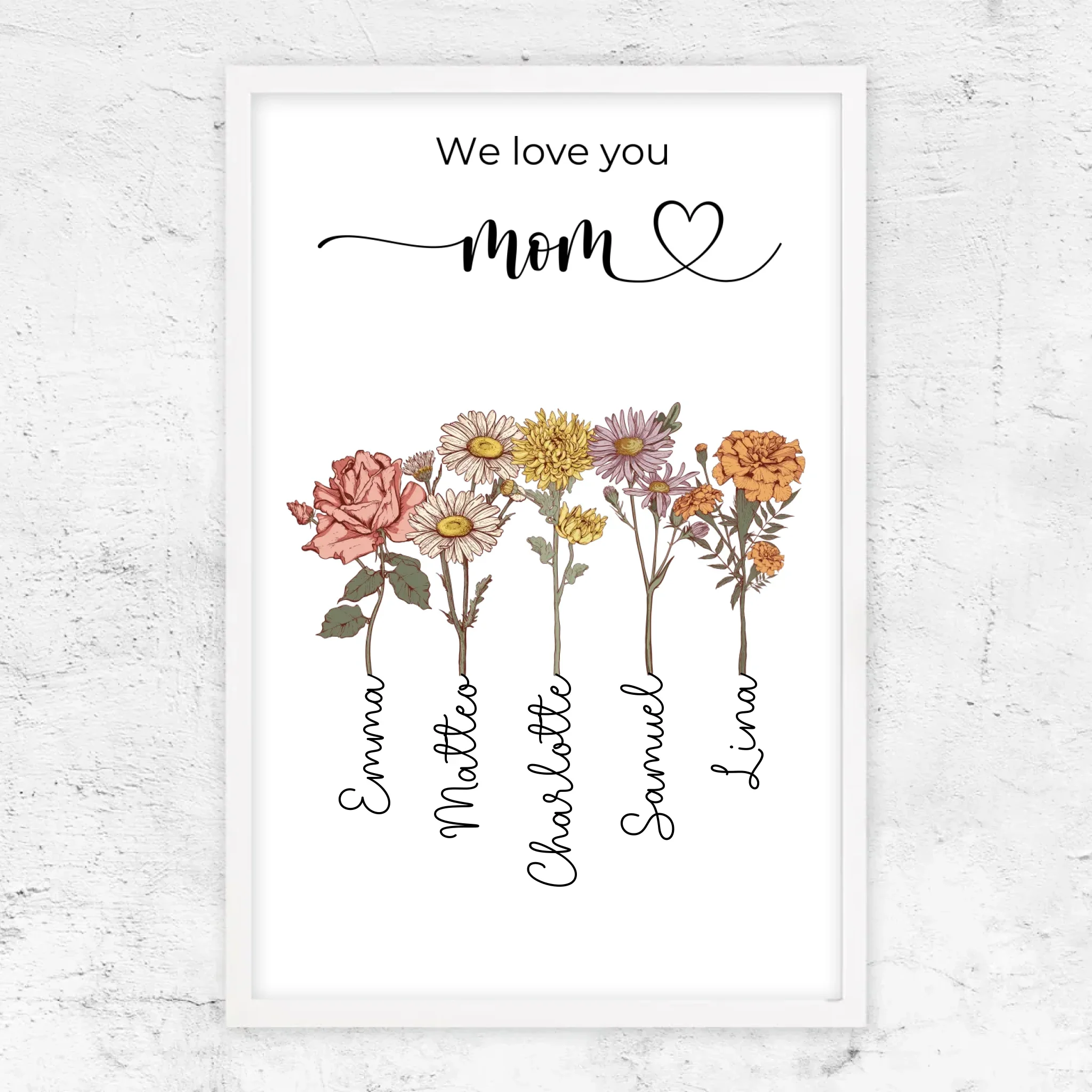 Personalized Poster "Flowers For Mom - We love you" - Image 9