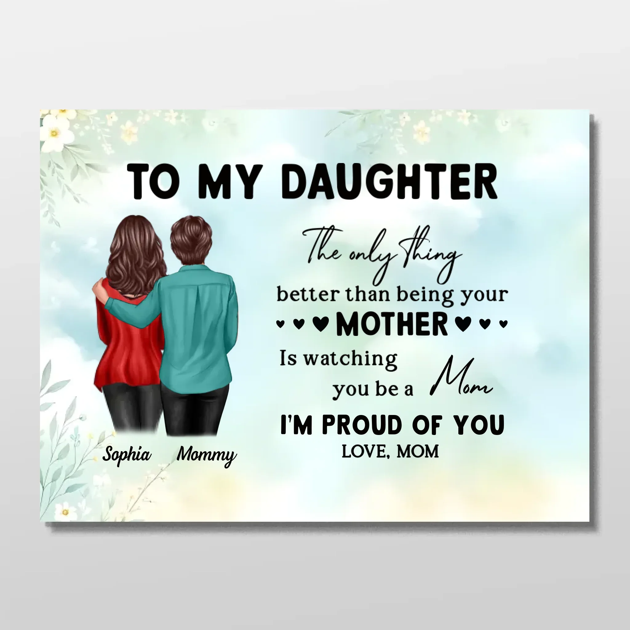 Personalized Poster "From Mom To Daughter – Mother's Day gift" - Image 3