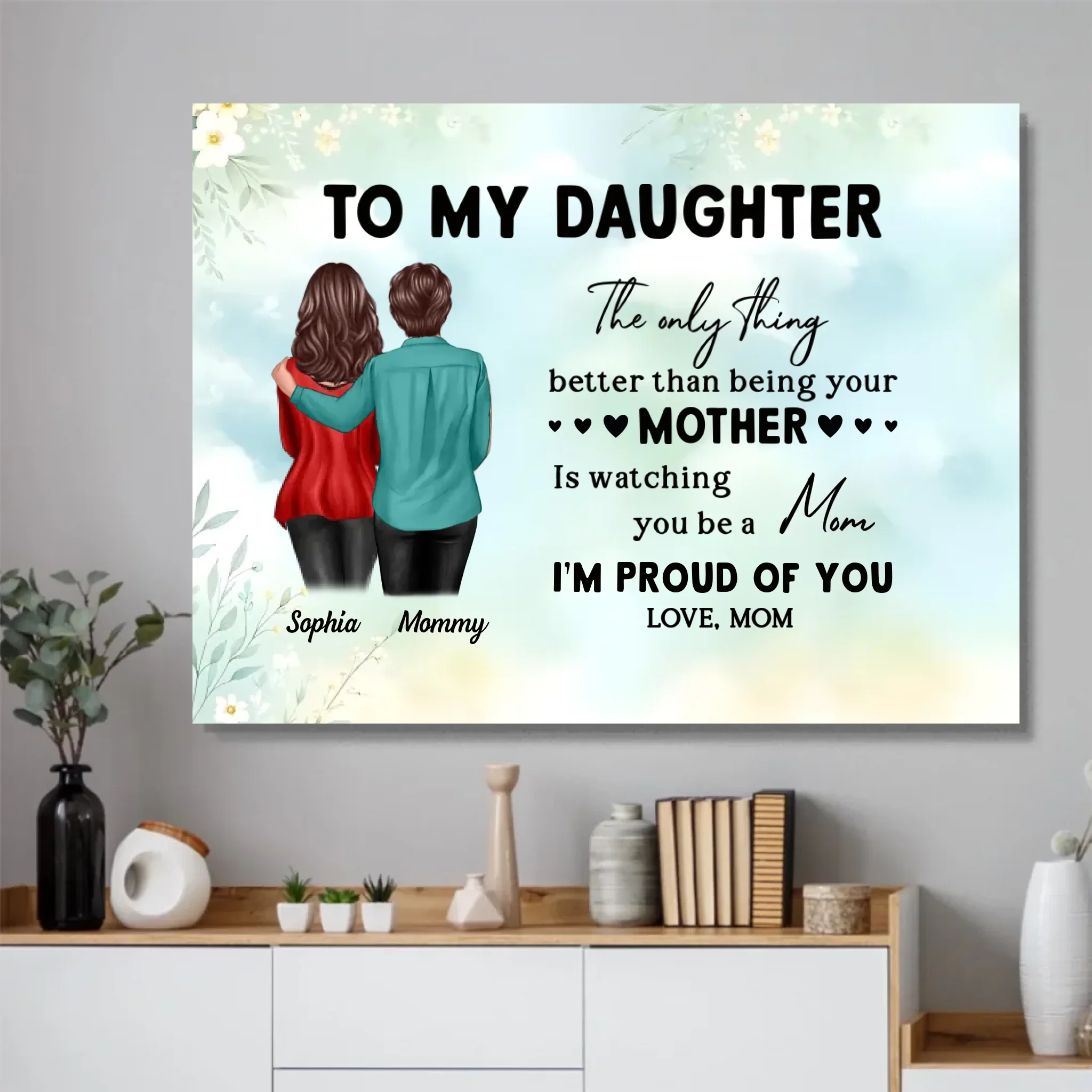 Personalized Poster "From Mom To Daughter – Mother's Day gift" - Image 4