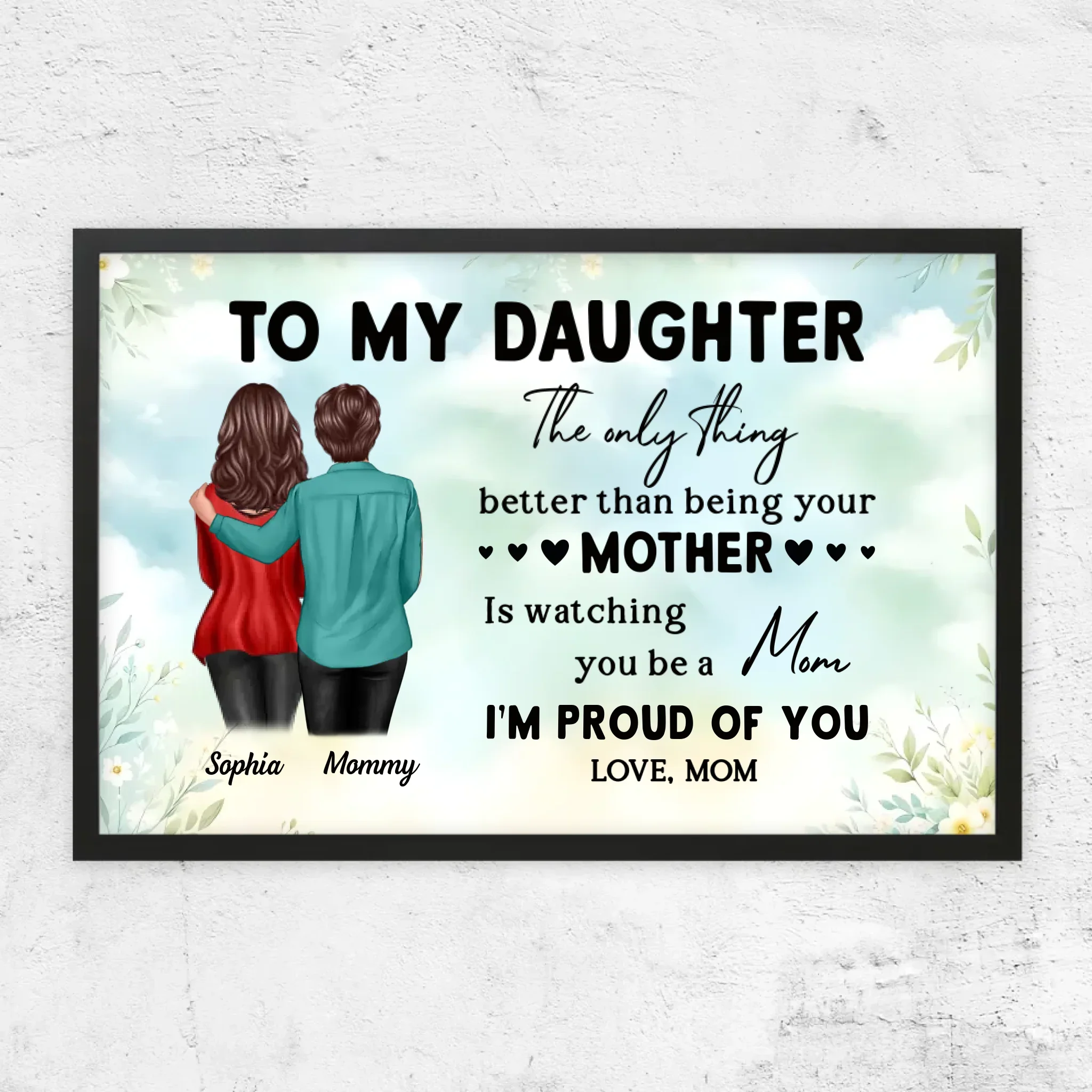 Personalized Poster "From Mom To Daughter – Mother's Day gift" - Image 5