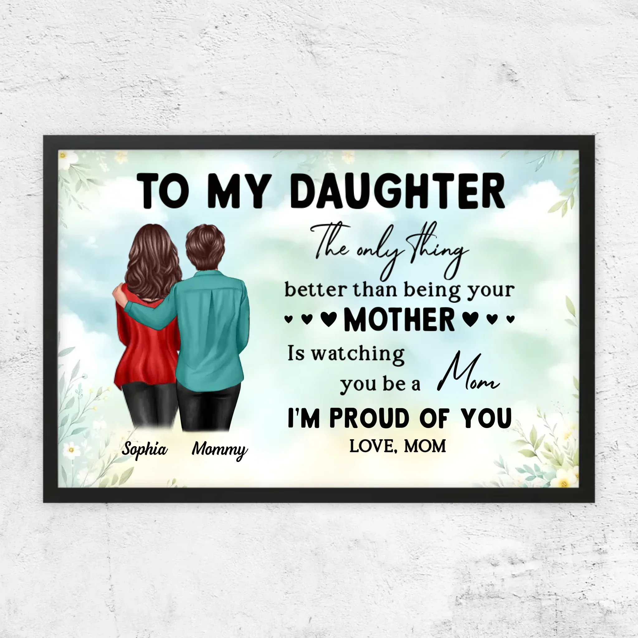 Personalized Poster "From Mom To Daughter – Mother's Day gift" - Image 6