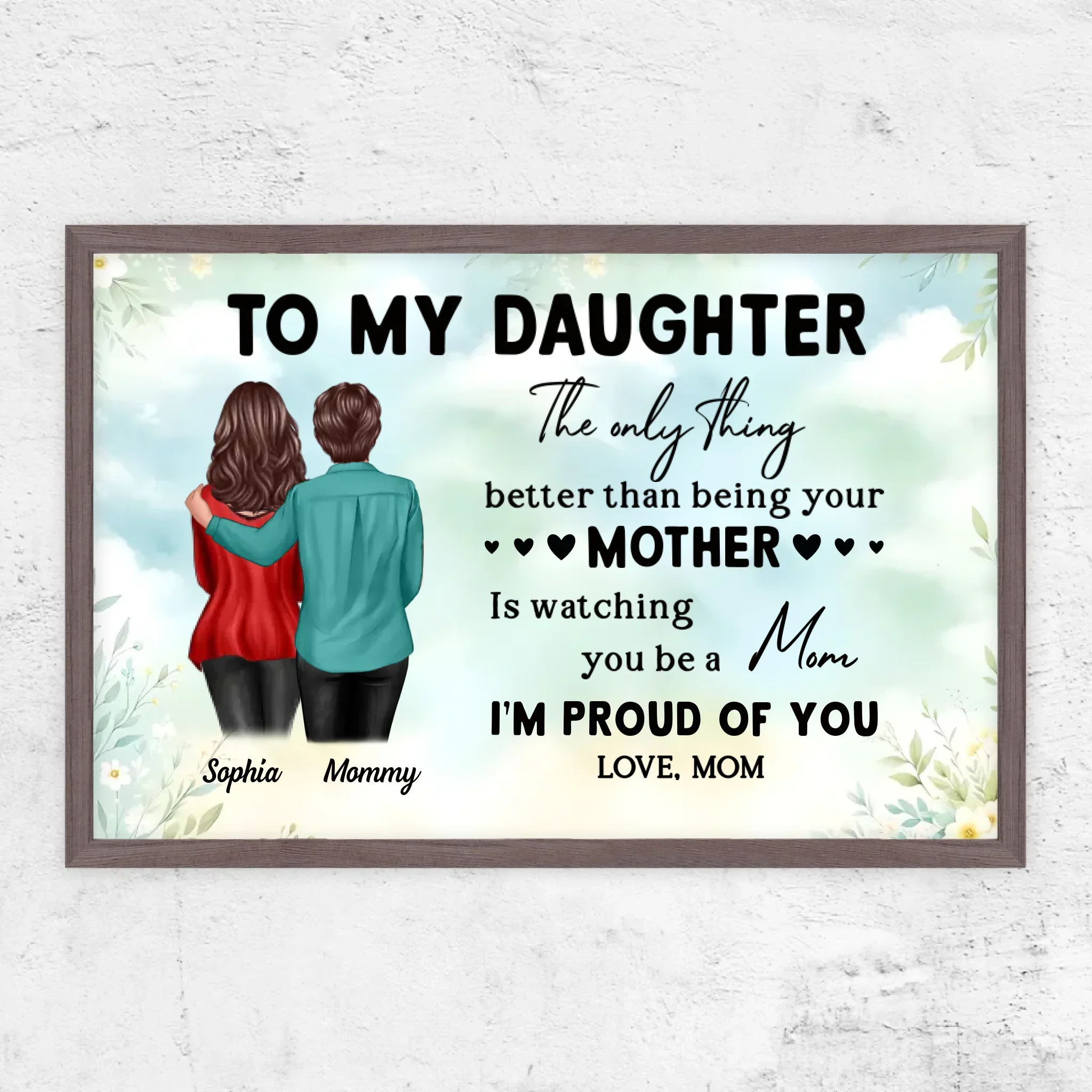 Personalized Poster "From Mom To Daughter – Mother's Day gift" - Image 7