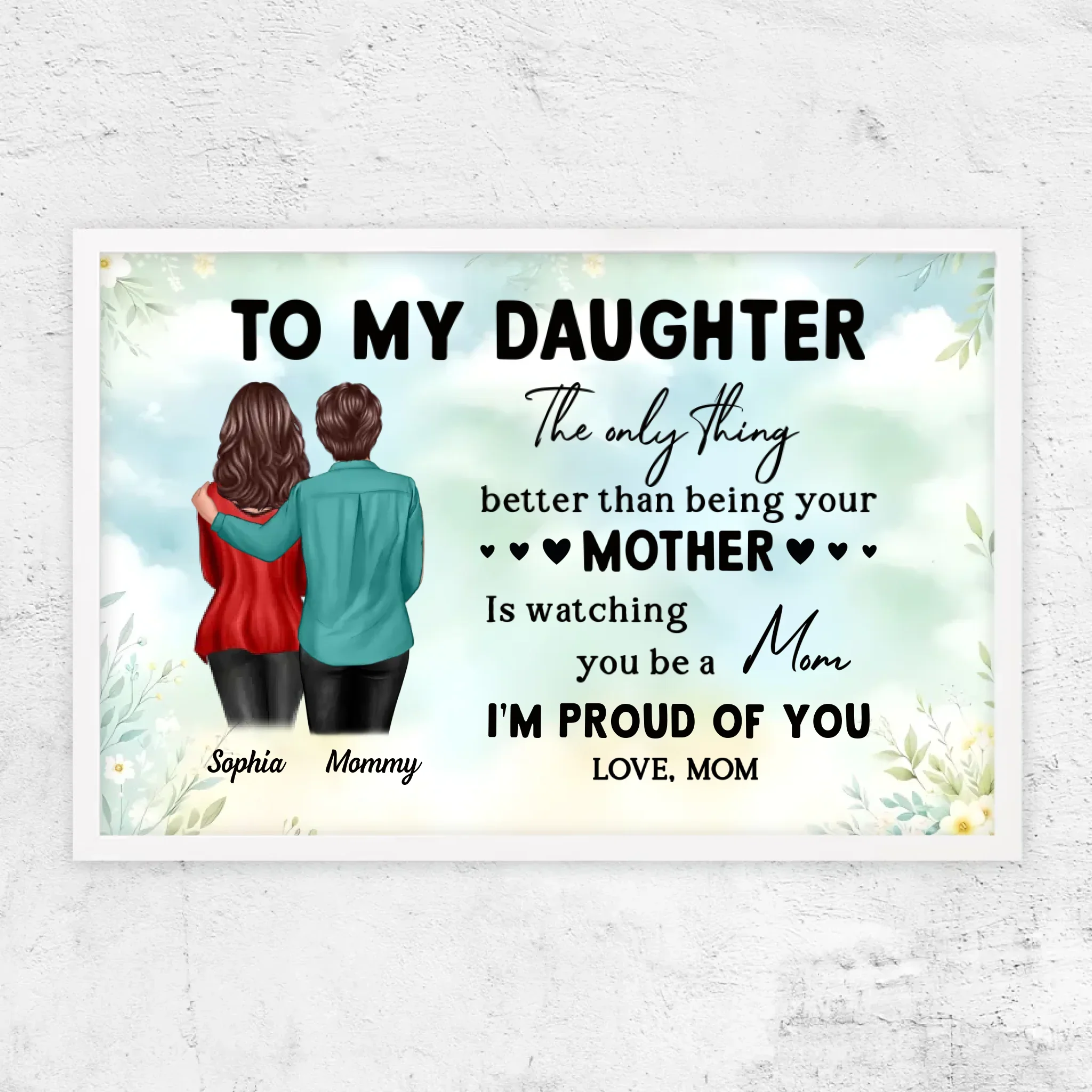 Personalized Poster "From Mom To Daughter – Mother's Day gift" - Image 9