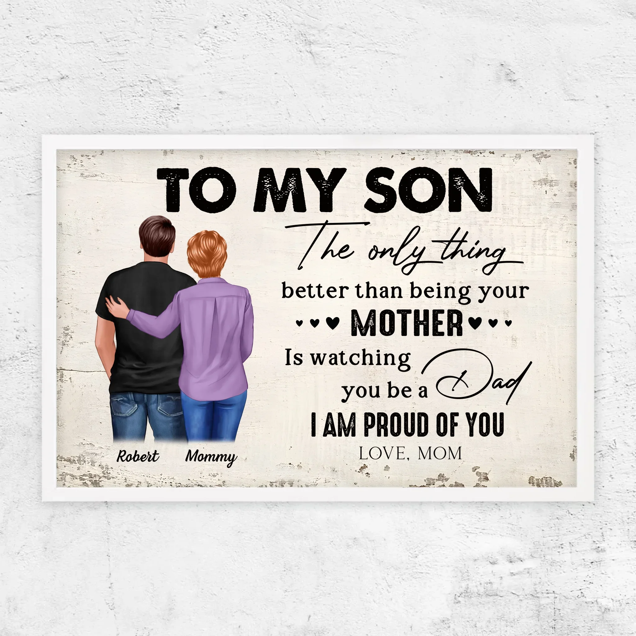 Personalized Poster "From Mother to Son - Father's Day Gift" - Image 10
