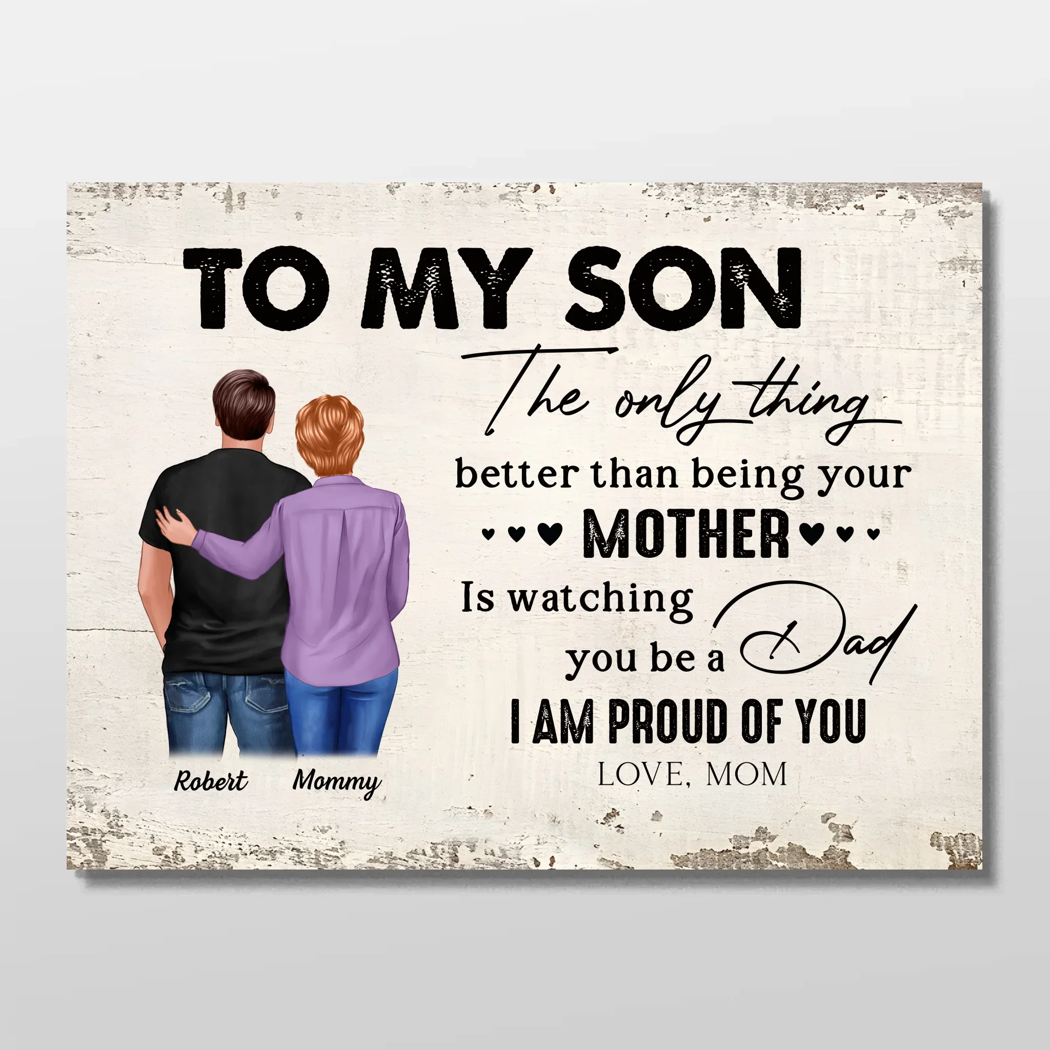 Personalized Poster "From Mother to Son - Father's Day Gift" - Image 3