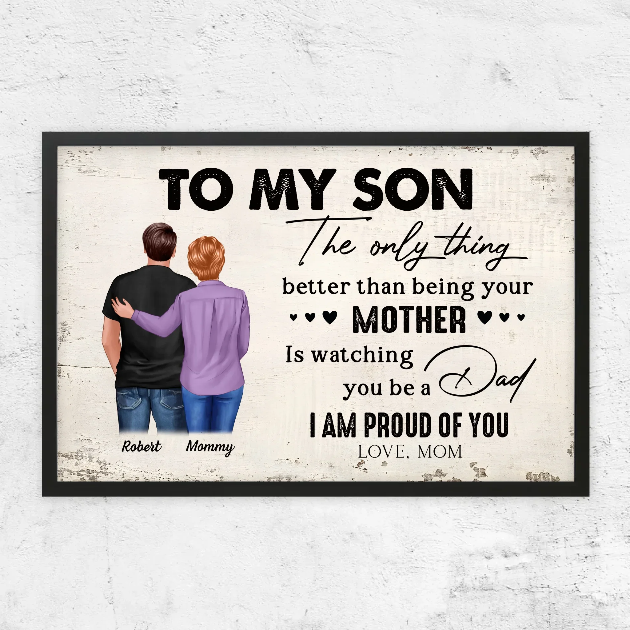 Personalized Poster "From Mother to Son - Father's Day Gift" - Image 5