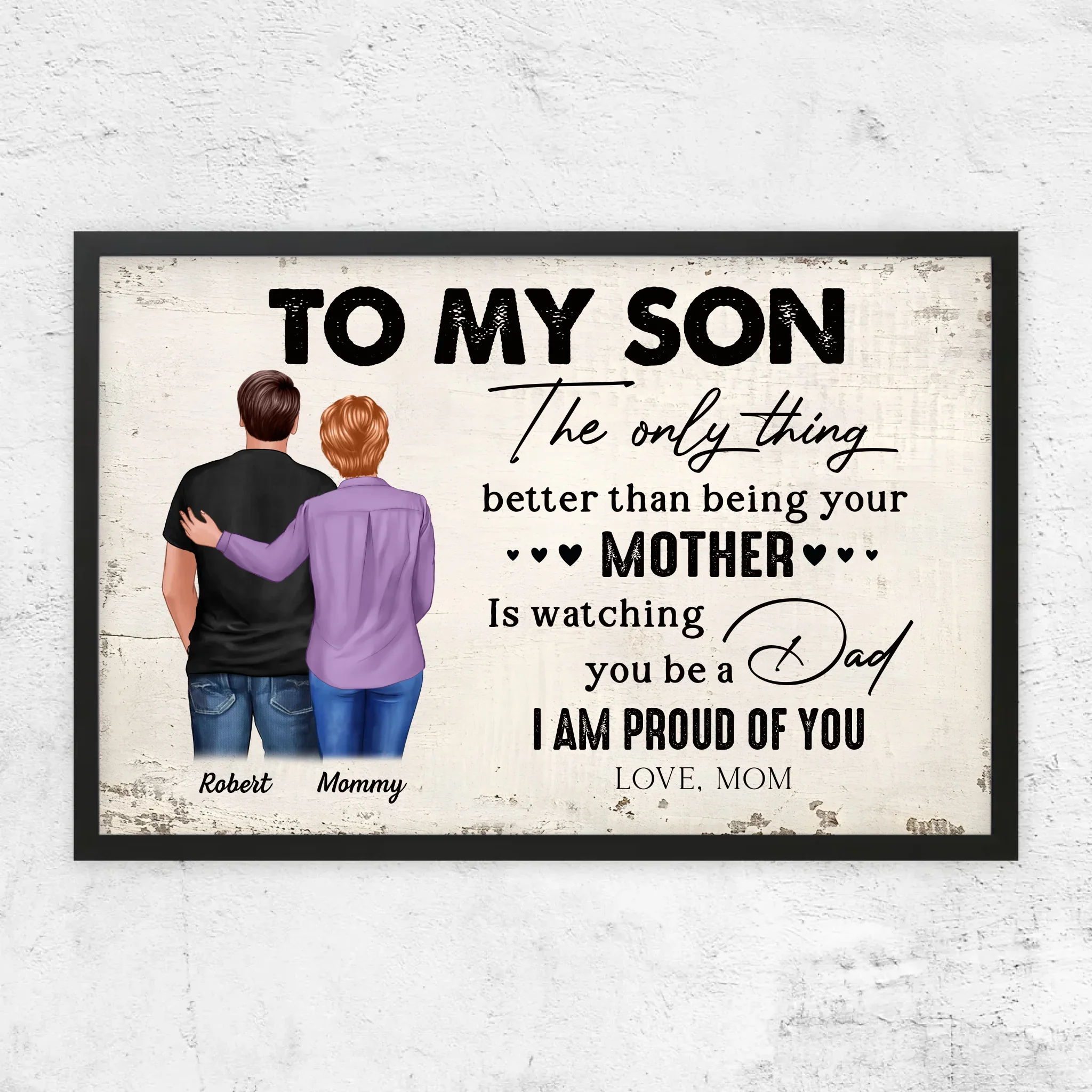 Personalized Poster "From Mother to Son - Father's Day Gift" - Image 6