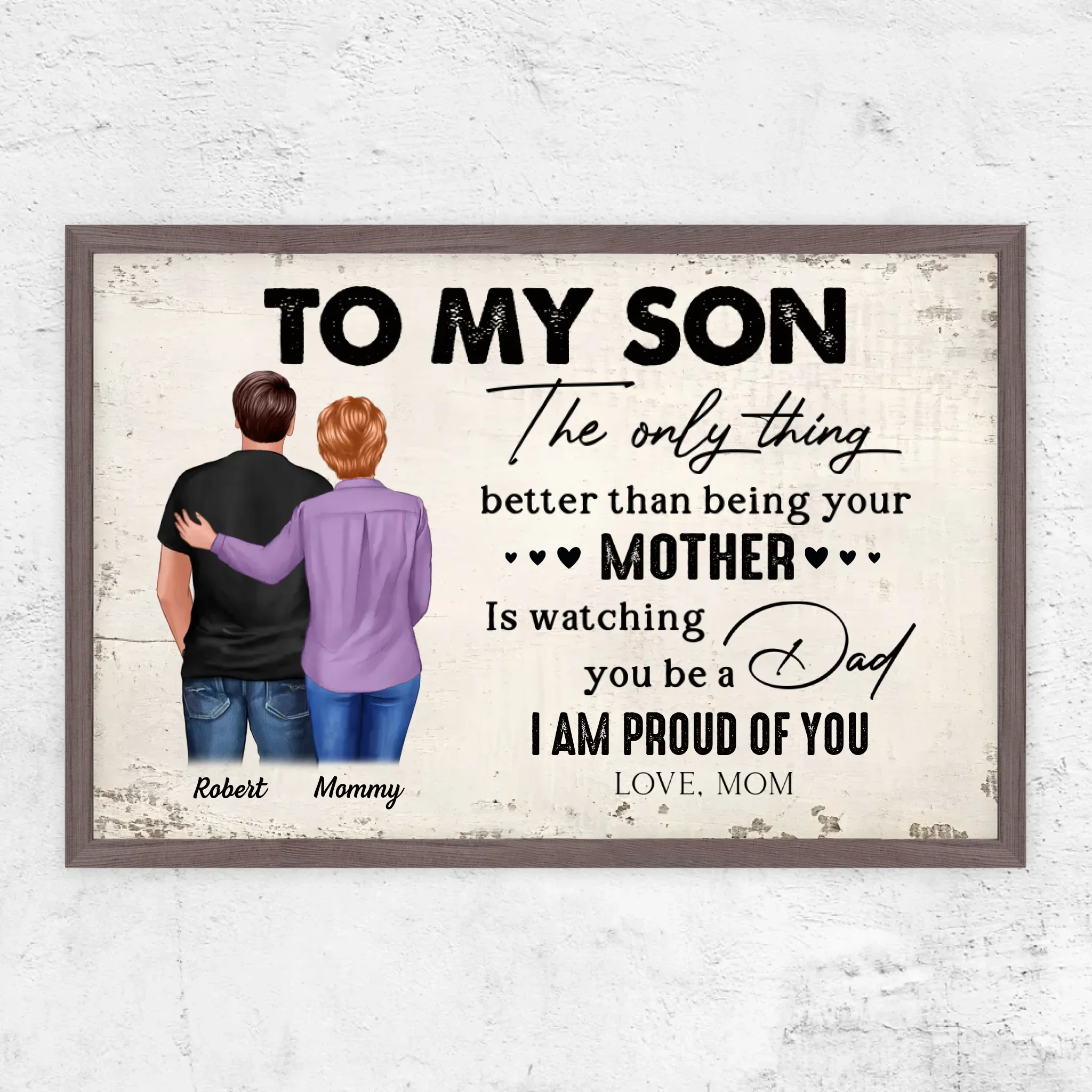 Personalized Poster "From Mother to Son - Father's Day Gift" - Image 7