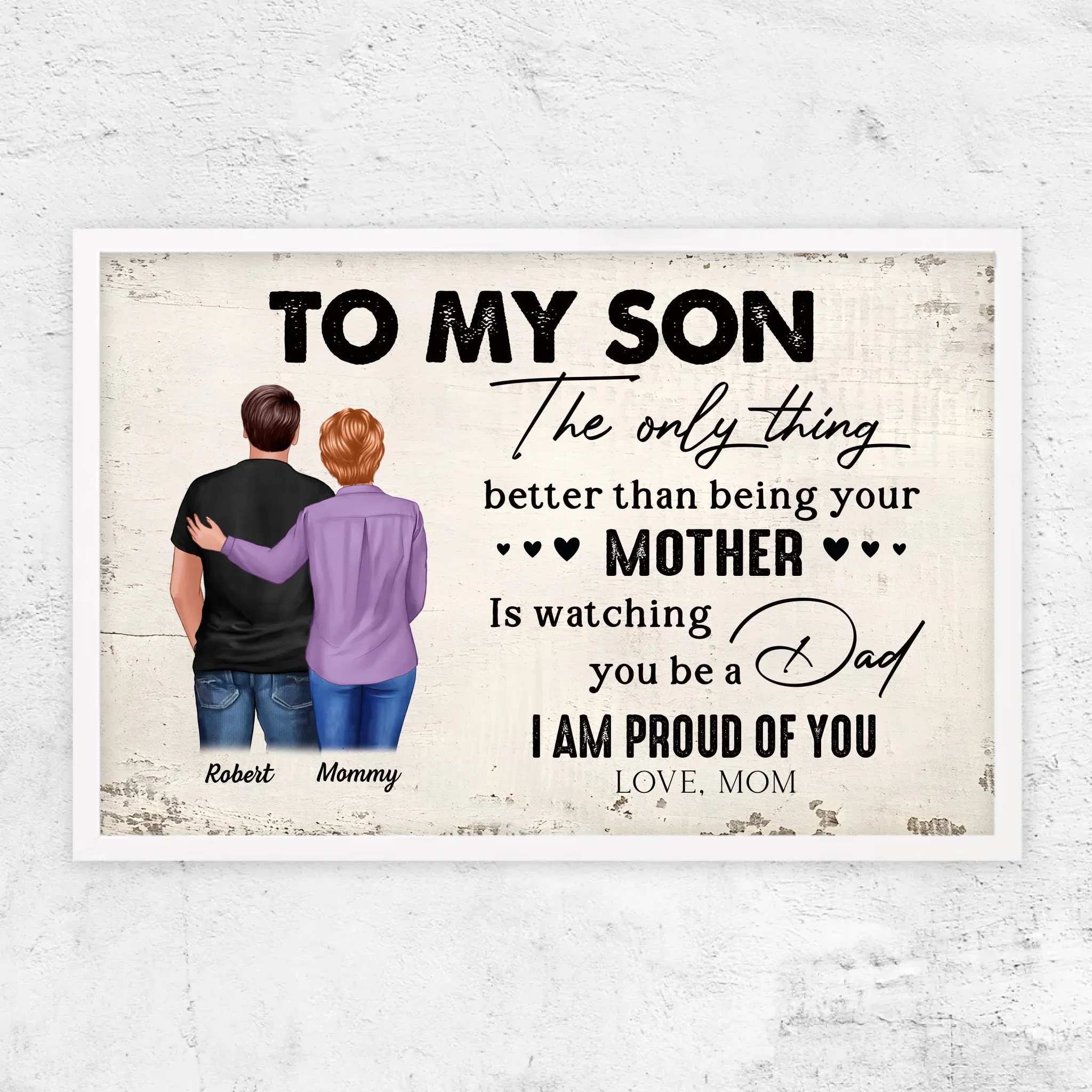 Personalized Poster "From Mother to Son - Father's Day Gift" - Image 9