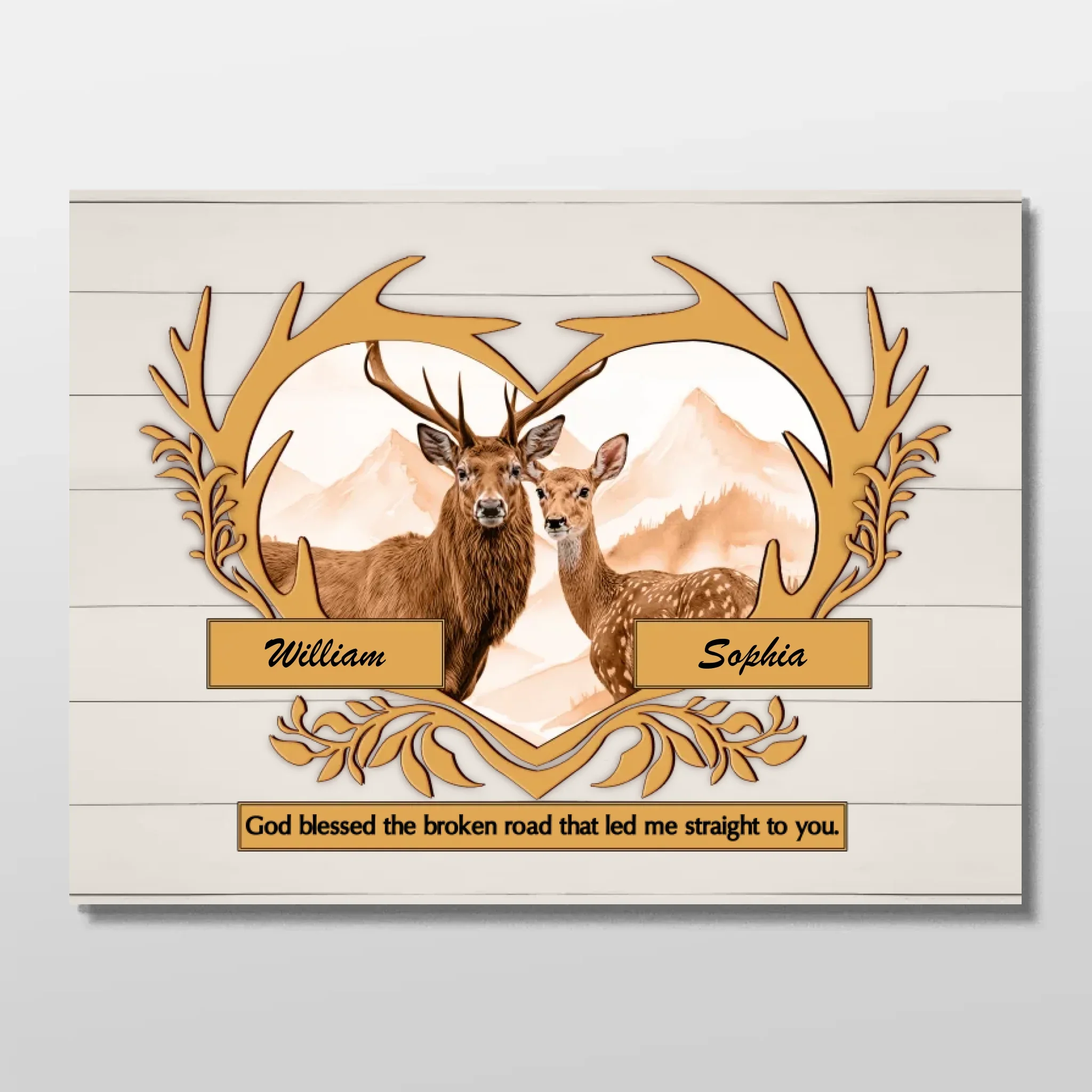 Personalized Poster “God blessed the broken road“ - Image 3