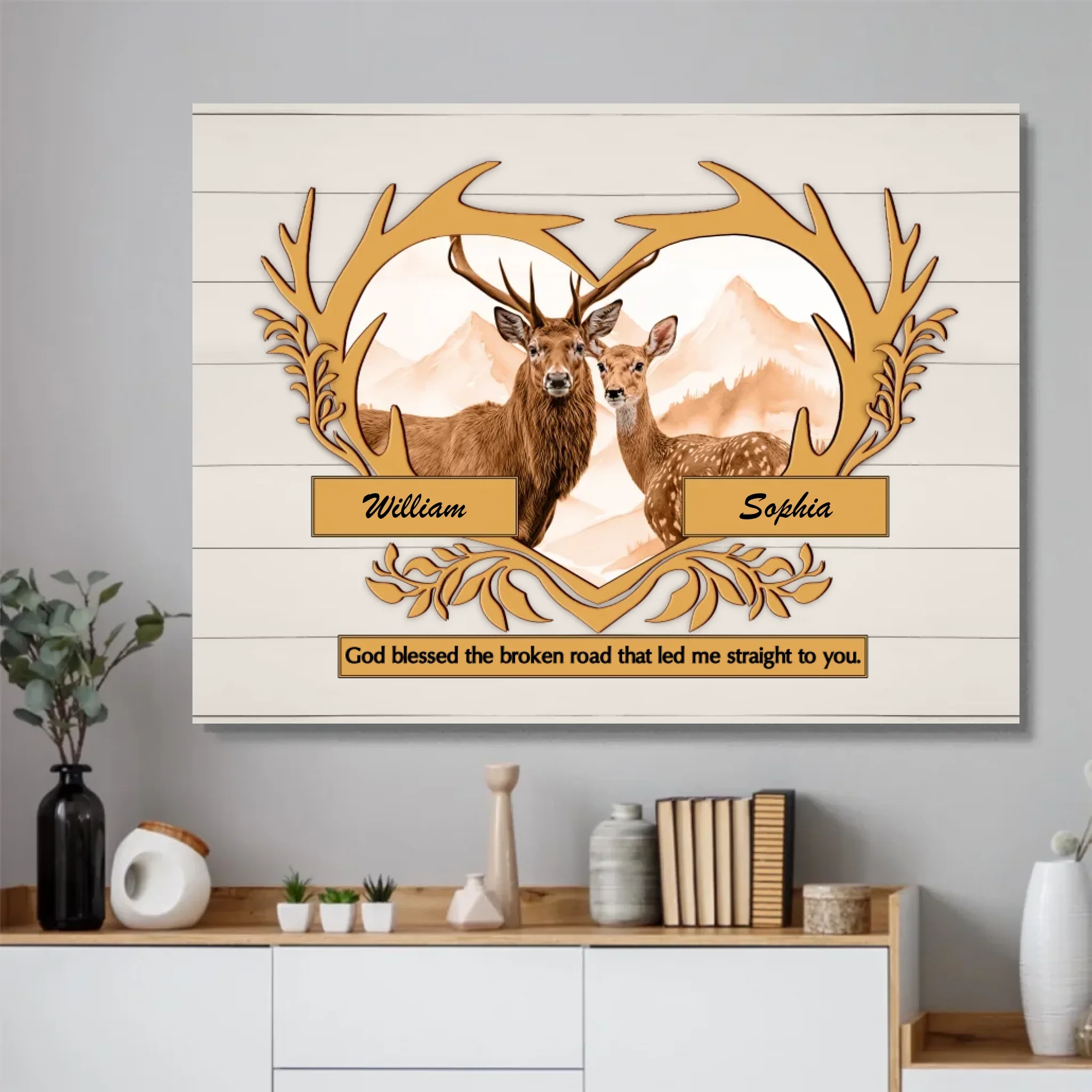 Personalized Poster “God blessed the broken road“ - Image 4