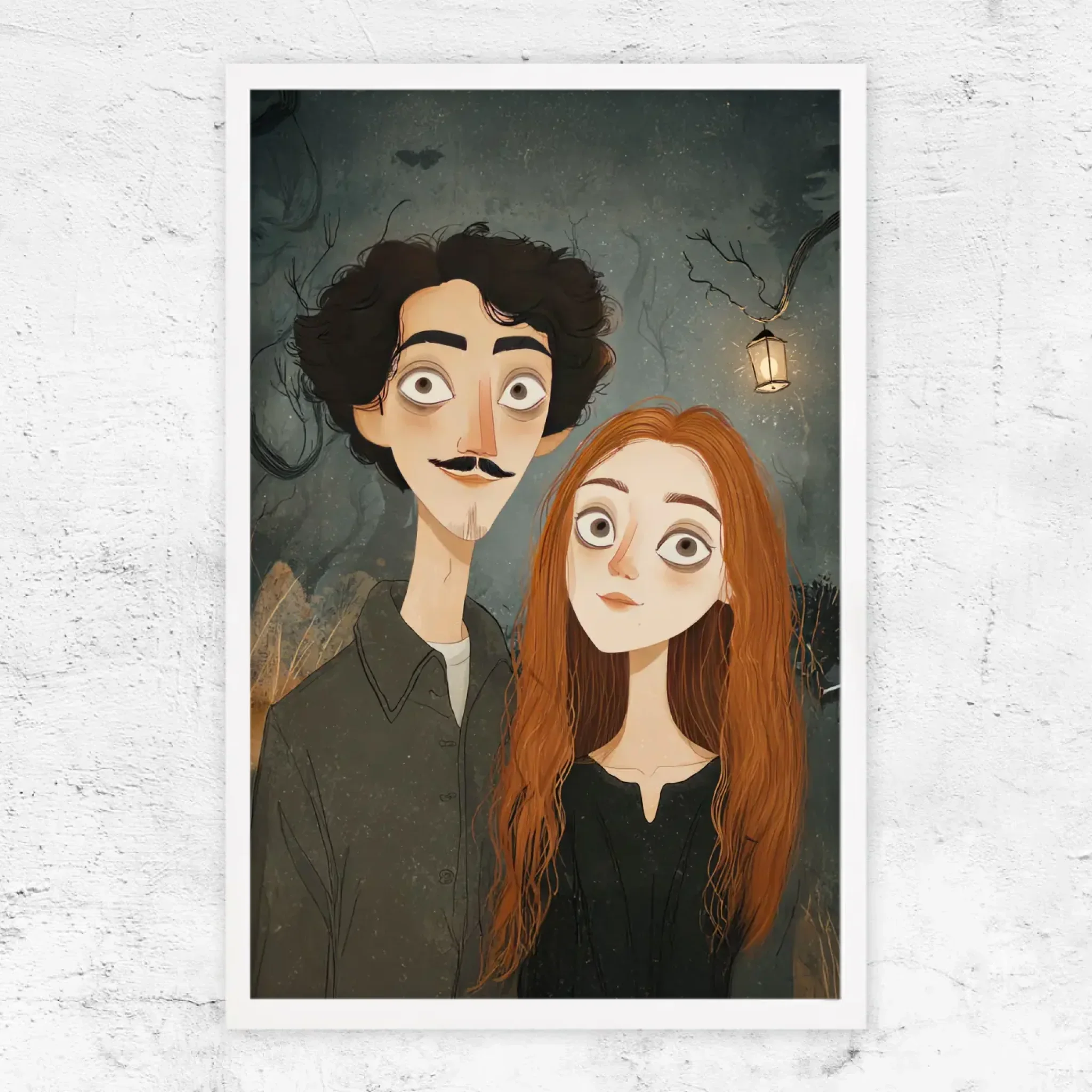 Personalized Poster – Gothic Couple Portrait - Image 10