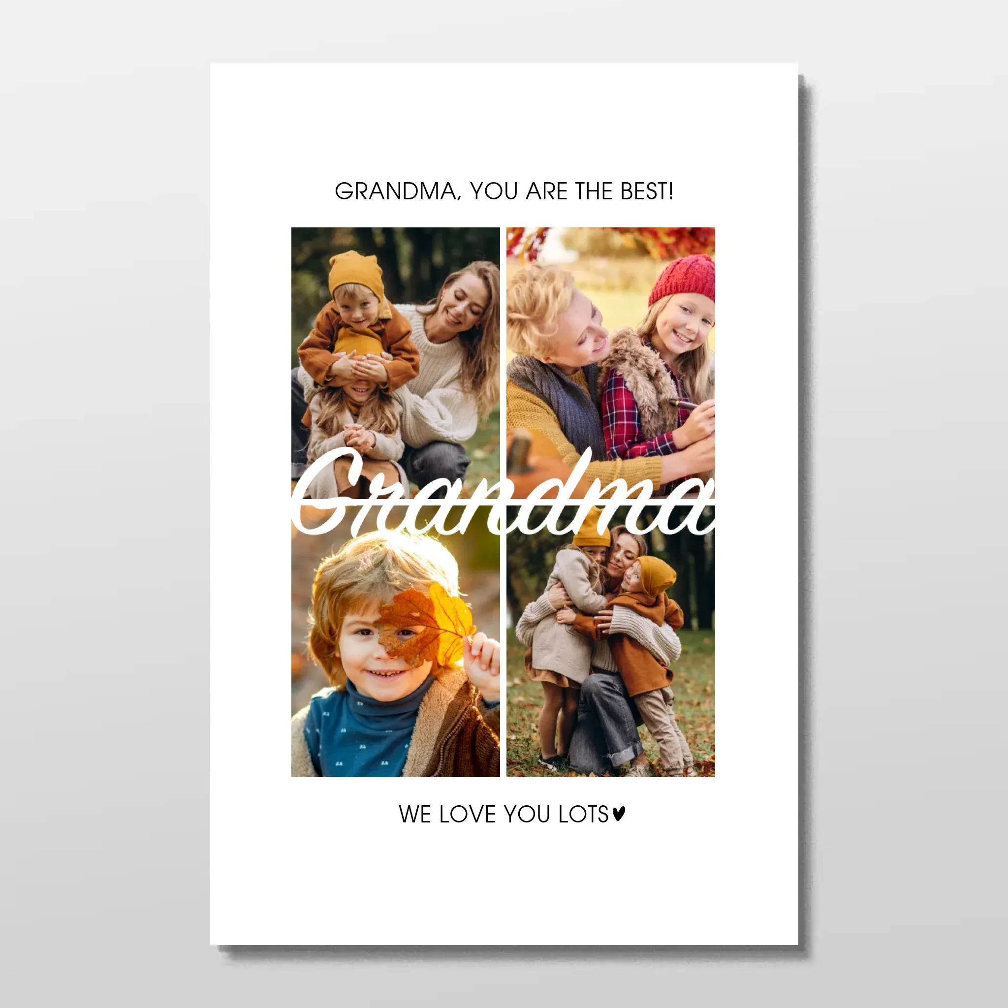 Personalized Poster – Grandma You're The Best