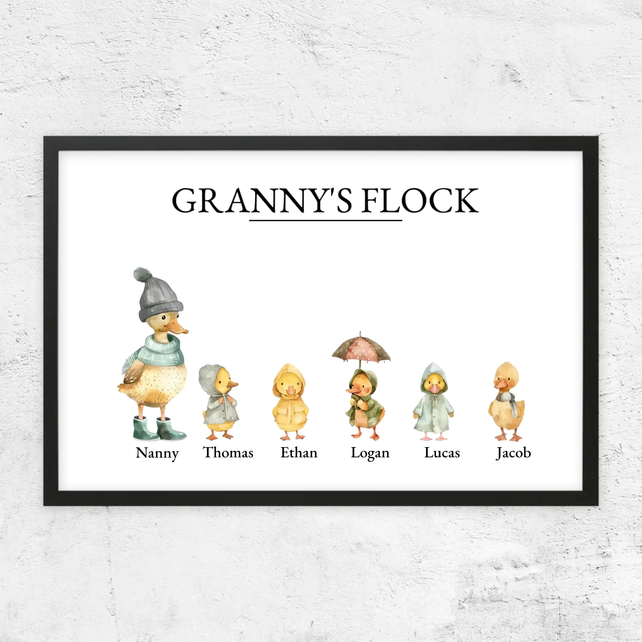 Personalized Poster – Granny’s Flock - Image 6