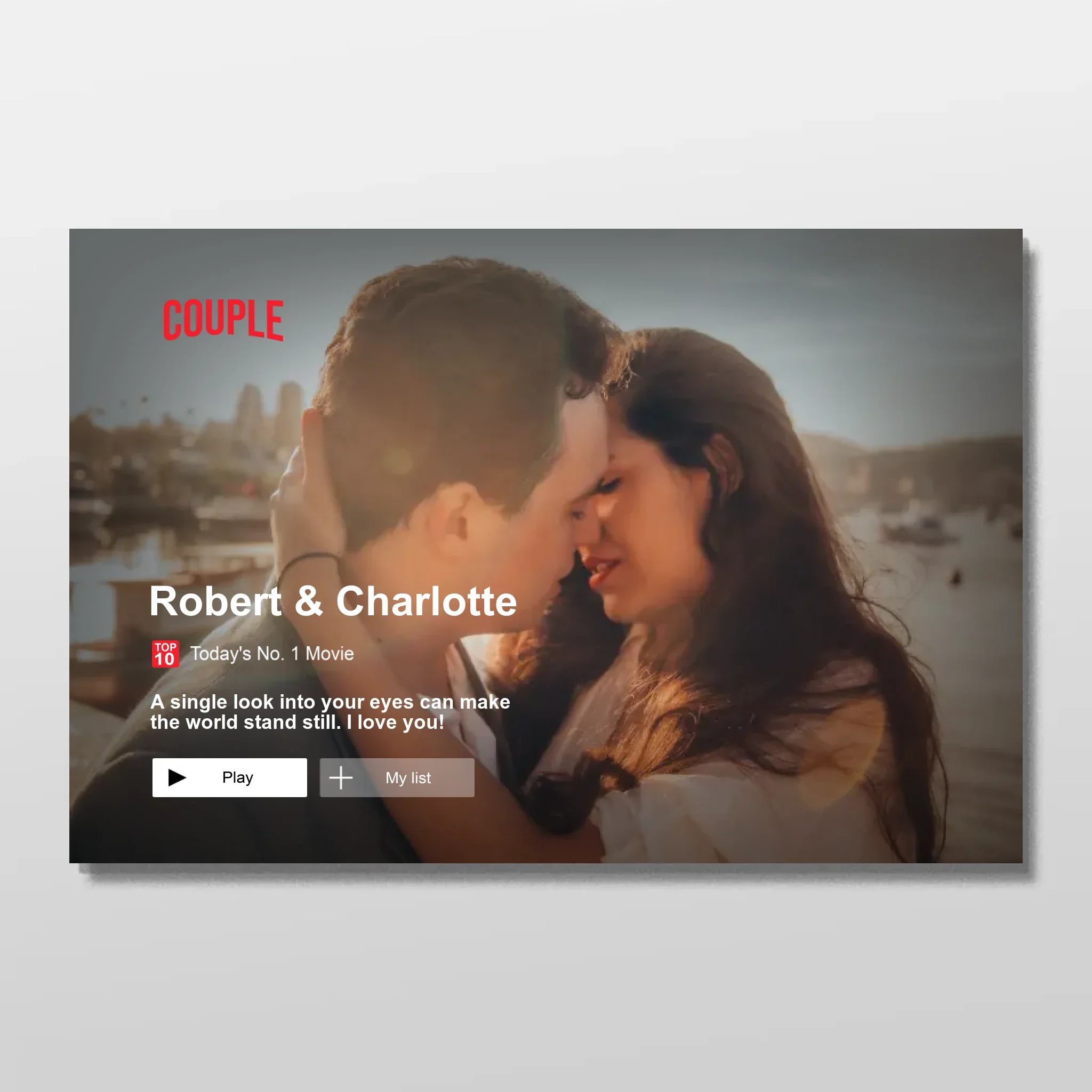 Personalized Poster “Lovestory”