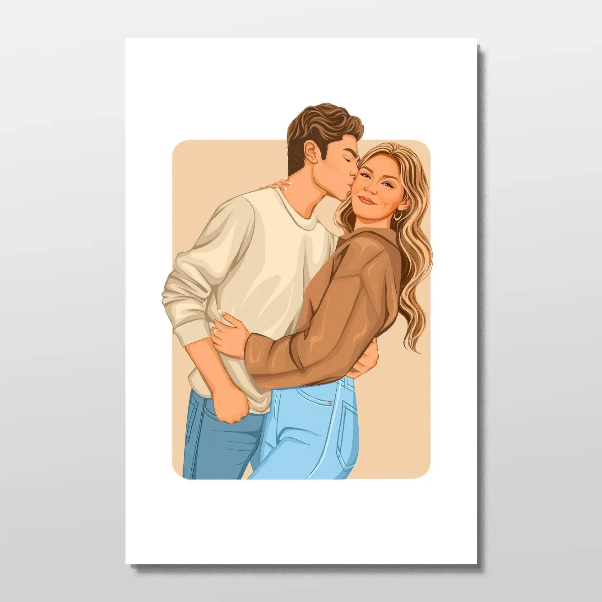 Personalized Poster – Modern Romantic Illustration