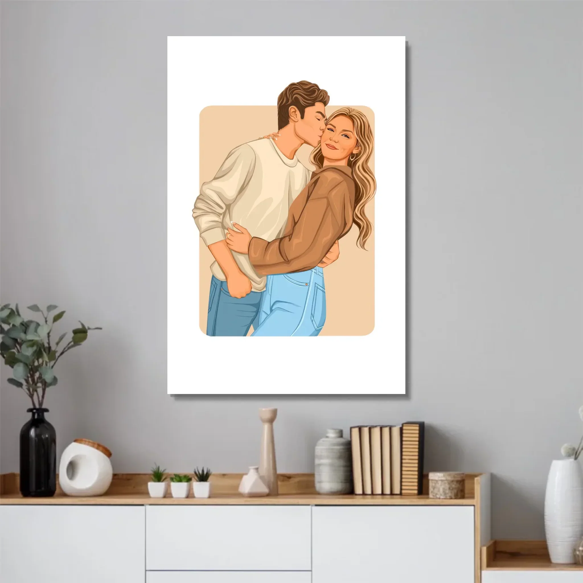 Personalized Poster – Modern Romantic Illustration - Image 2