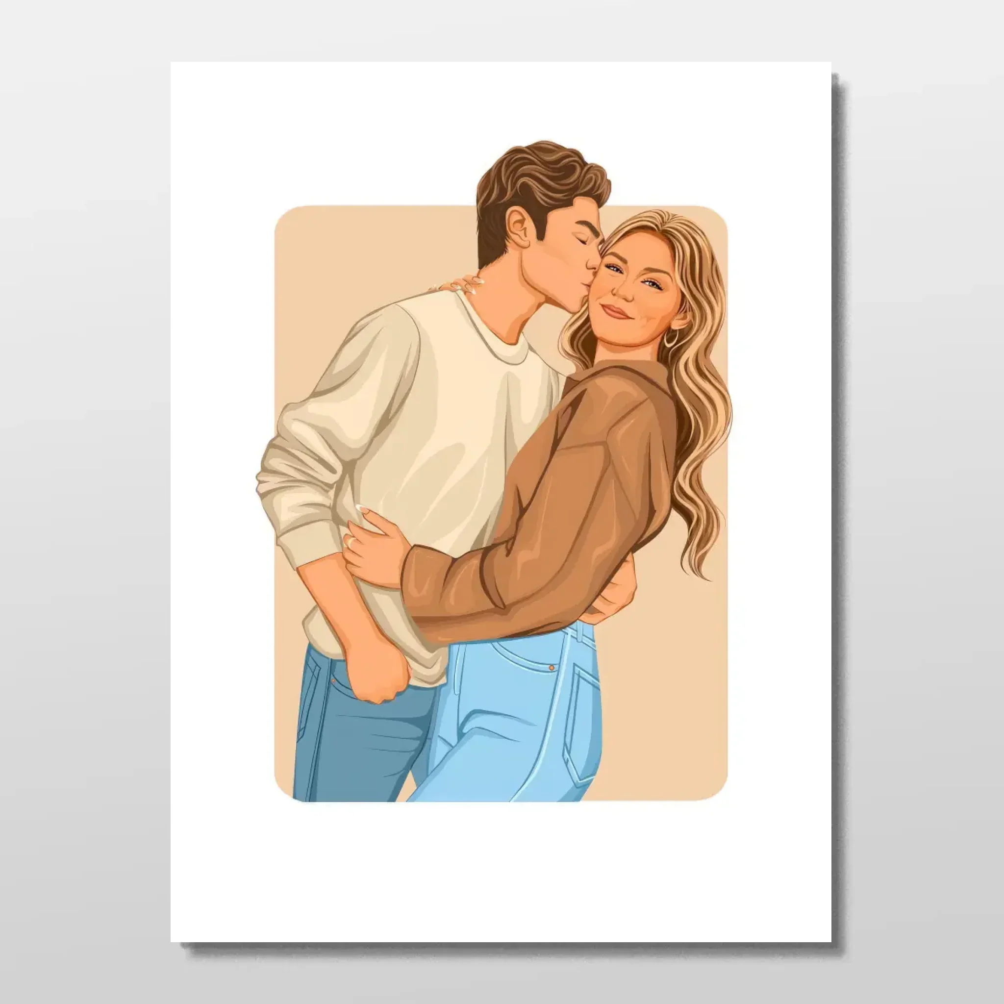 Personalized Poster – Modern Romantic Illustration - Image 3