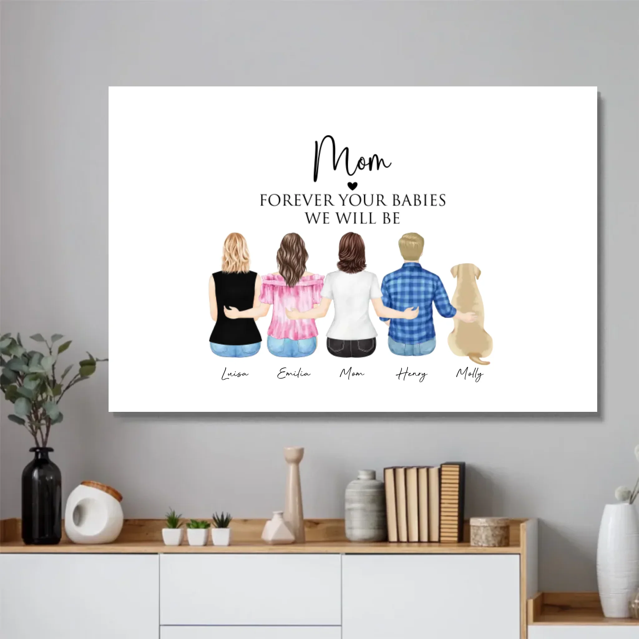 Personalized Poster – Mom & Her Kids - Image 2