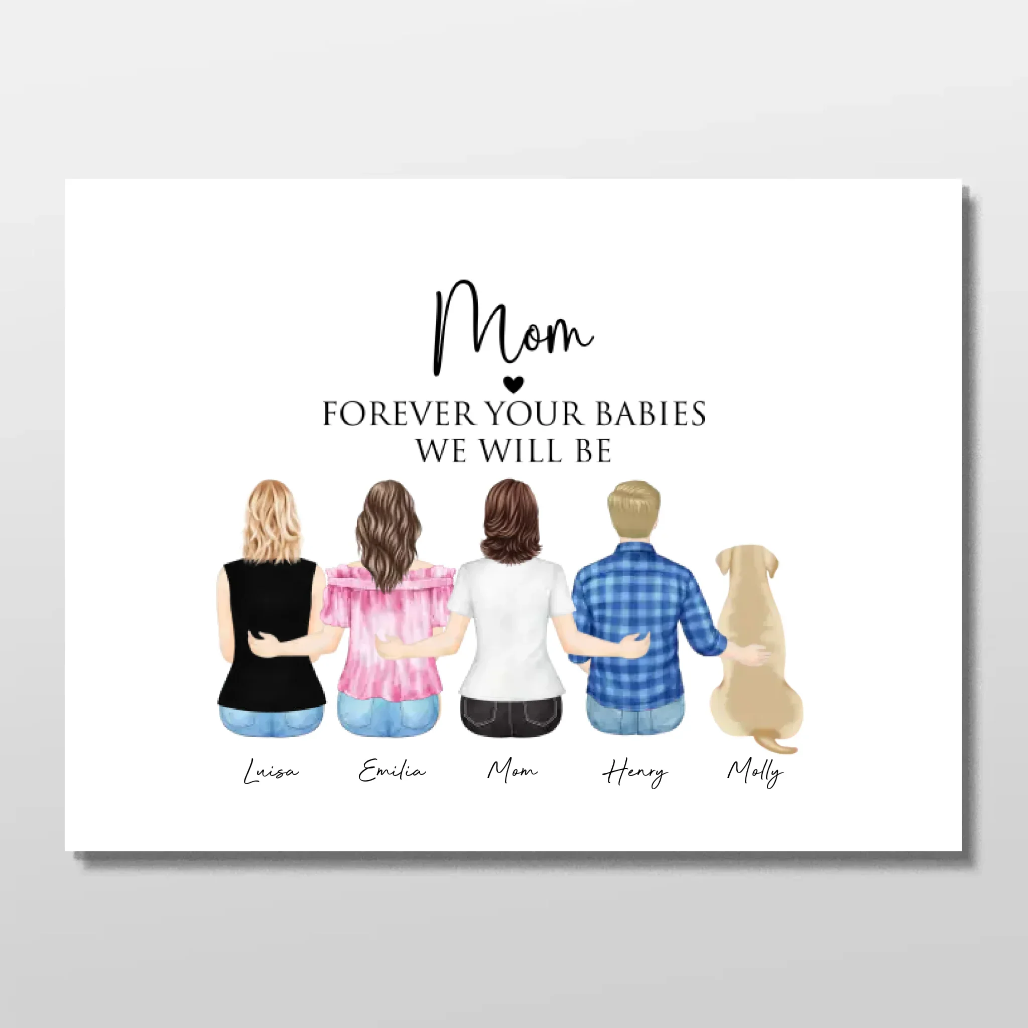 Personalized Poster – Mom & Her Kids - Image 3