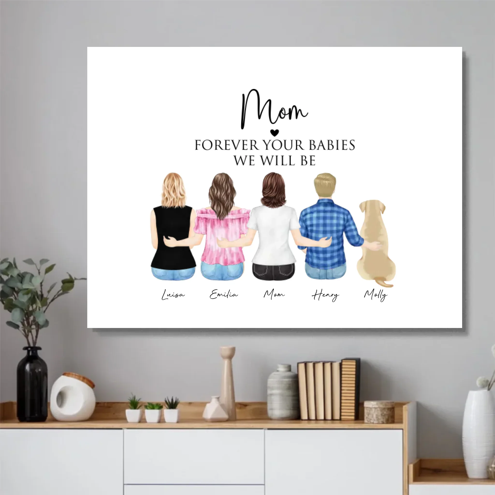 Personalized Poster – Mom & Her Kids - Image 4