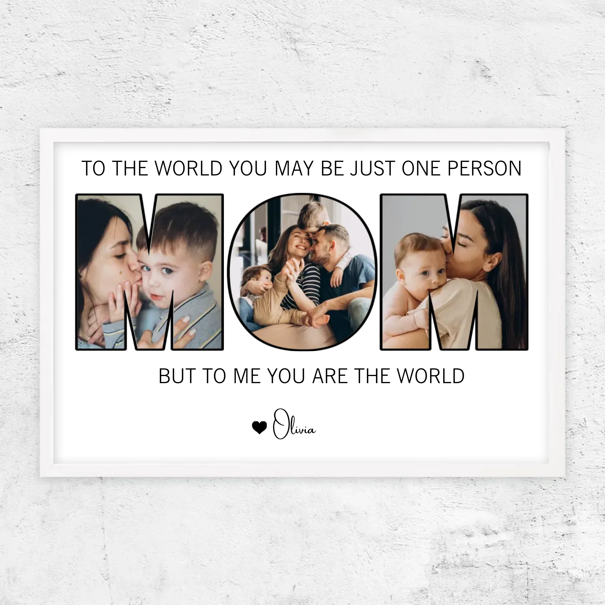 Personalized Poster – Mom Means The World To Us - Image 10