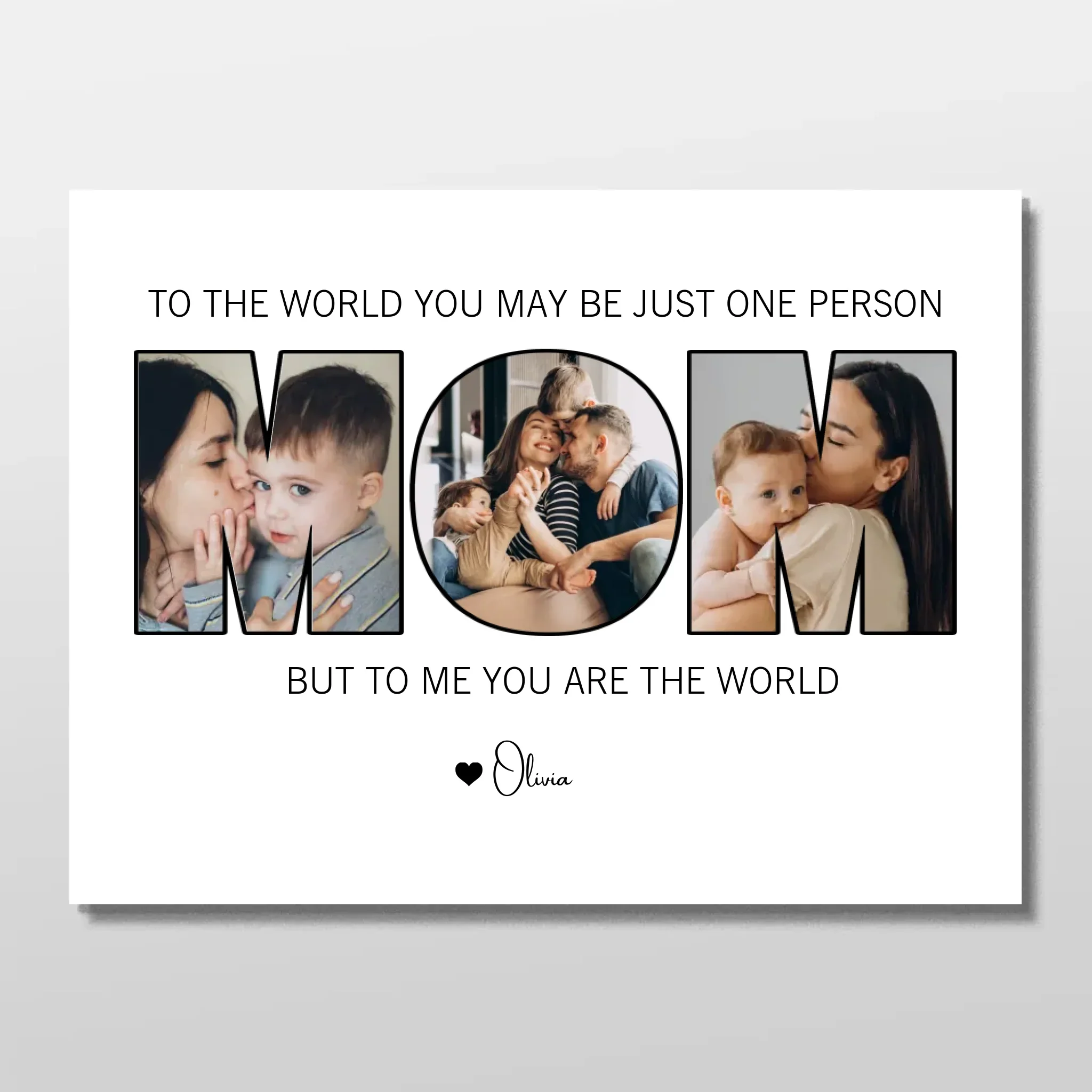 Personalized Poster – Mom Means The World To Us - Image 3