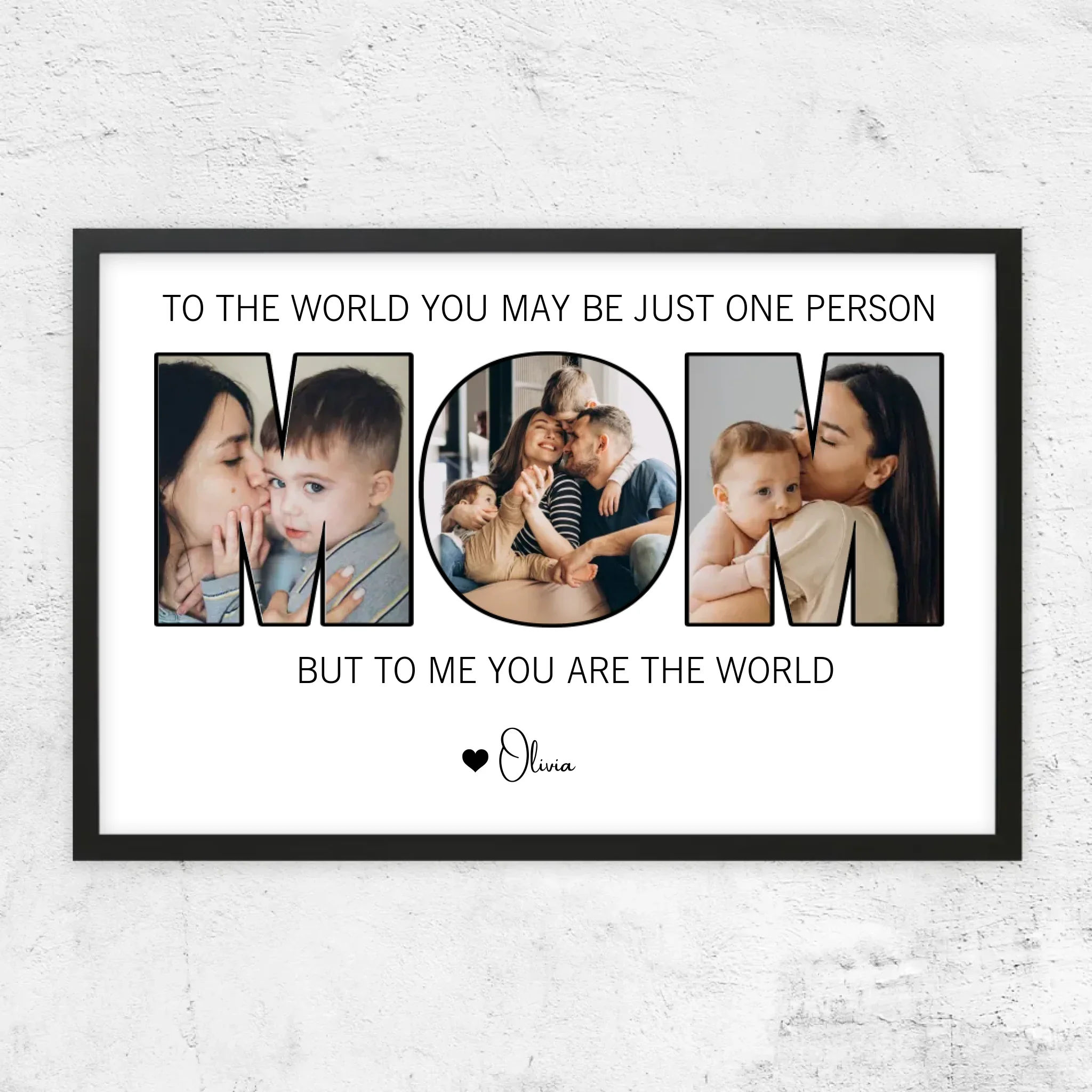 Personalized Poster – Mom Means The World To Us - Image 5