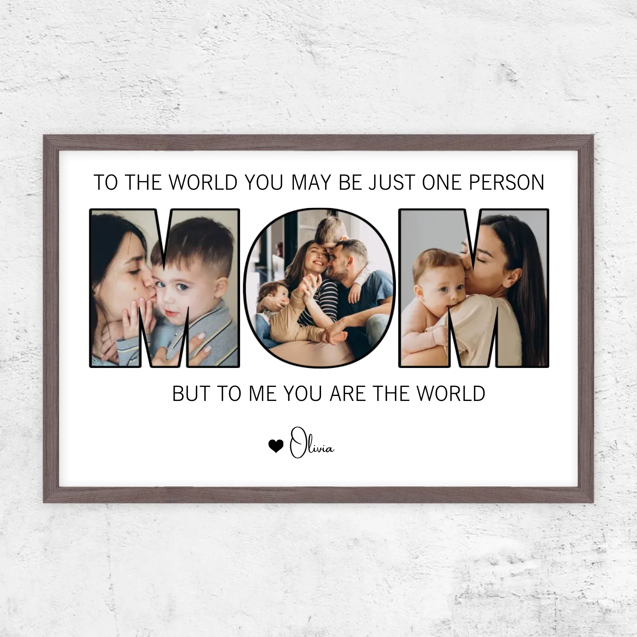 Personalized Poster – Mom Means The World To Us - Image 8