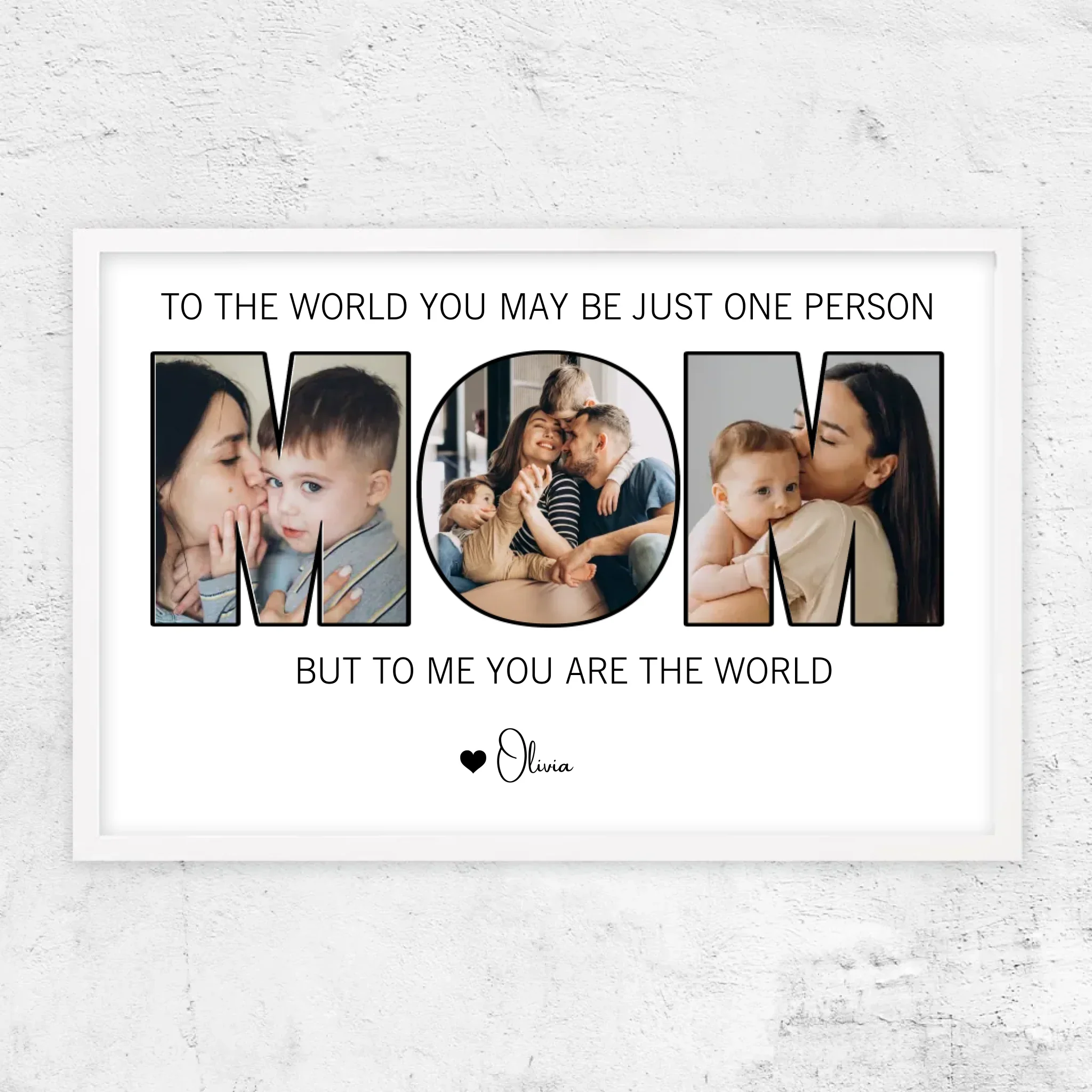 Personalized Poster – Mom Means The World To Us - Image 9