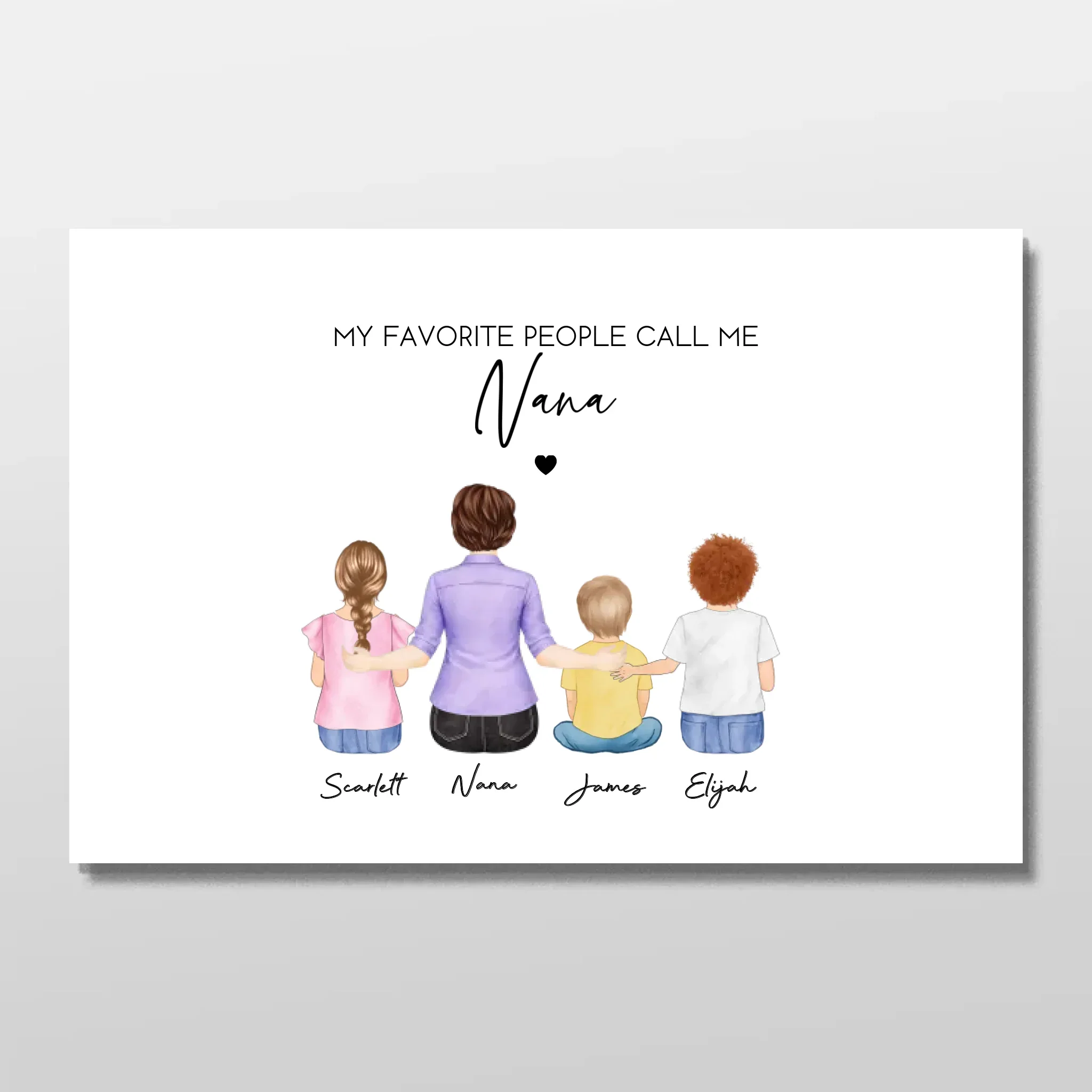 Personalized Poster – My Favorite People Call Me Grandma