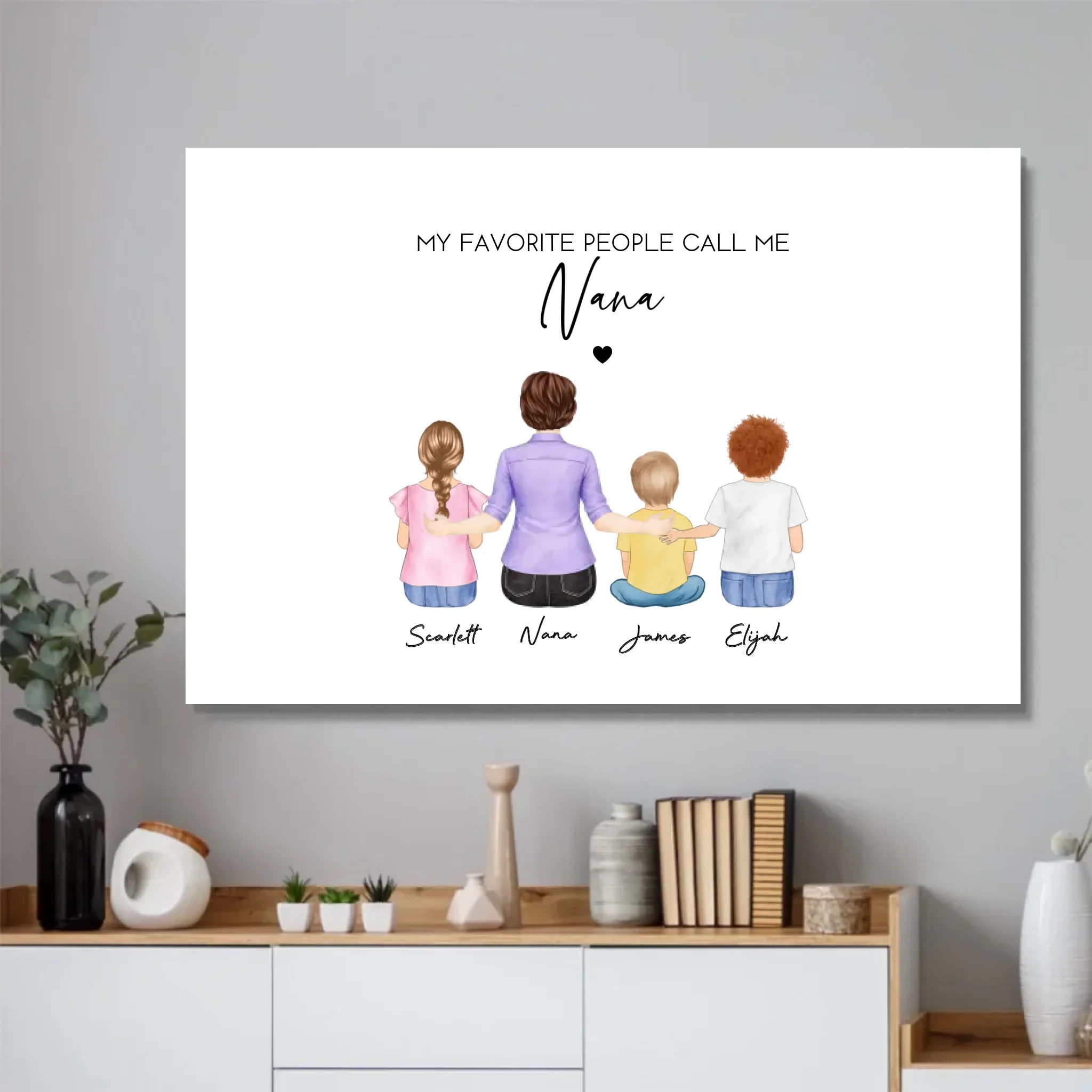 Personalized Poster – My Favorite People Call Me Grandma - Image 2