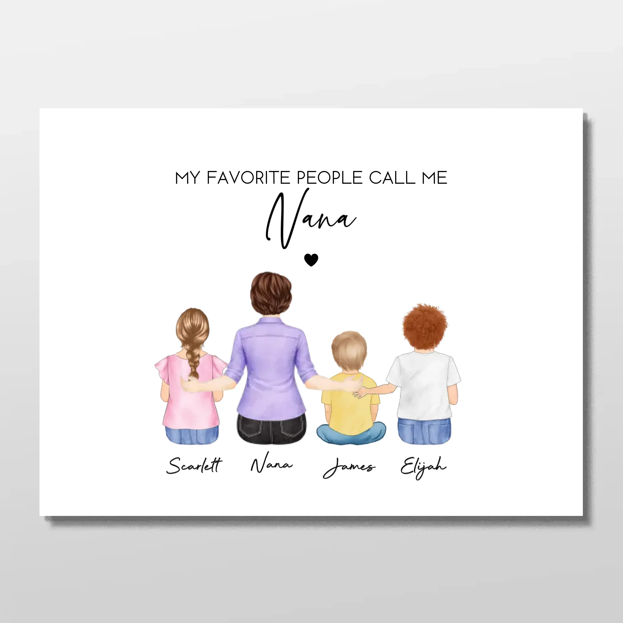 Personalized Poster – My Favorite People Call Me Grandma - Image 3