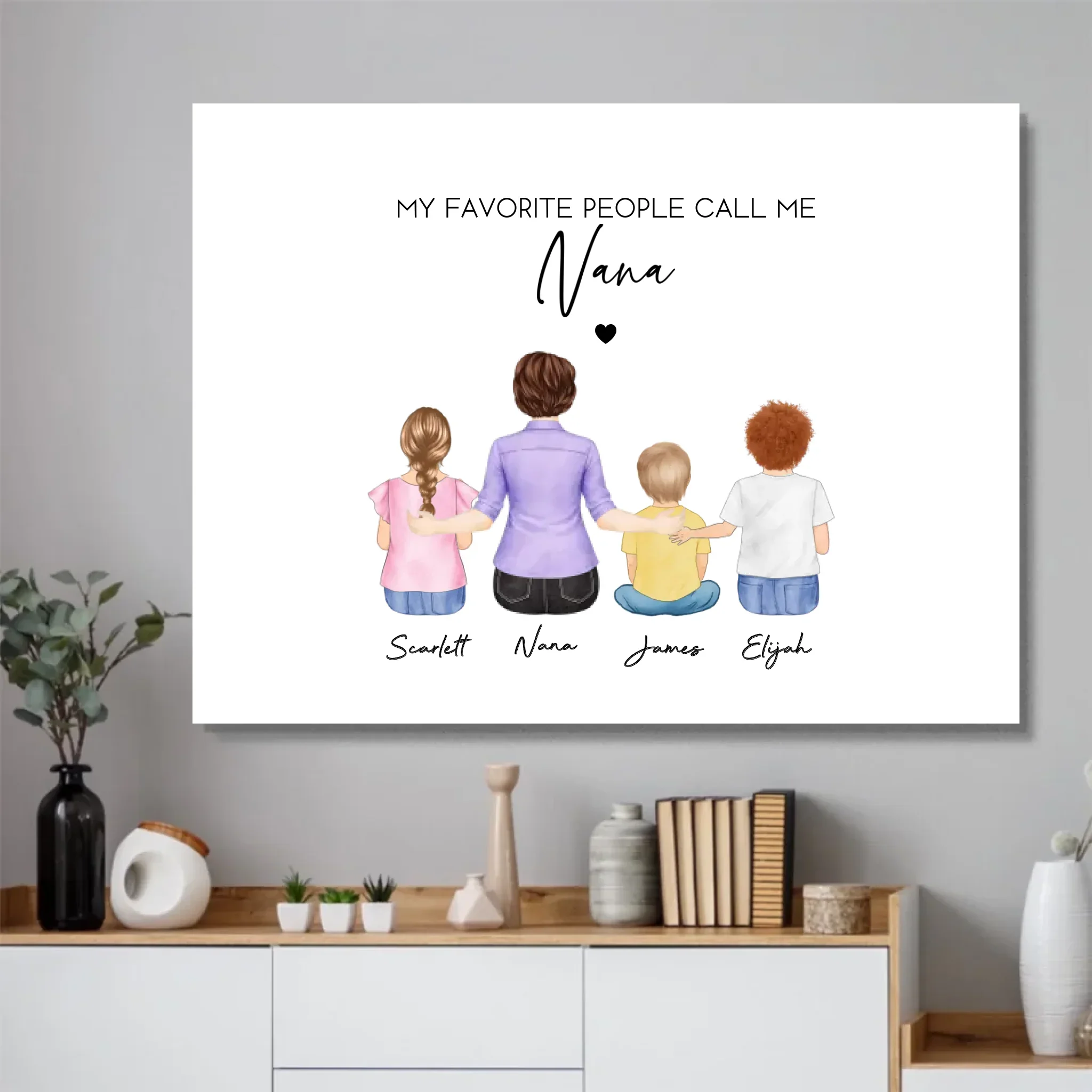Personalized Poster – My Favorite People Call Me Grandma - Image 4