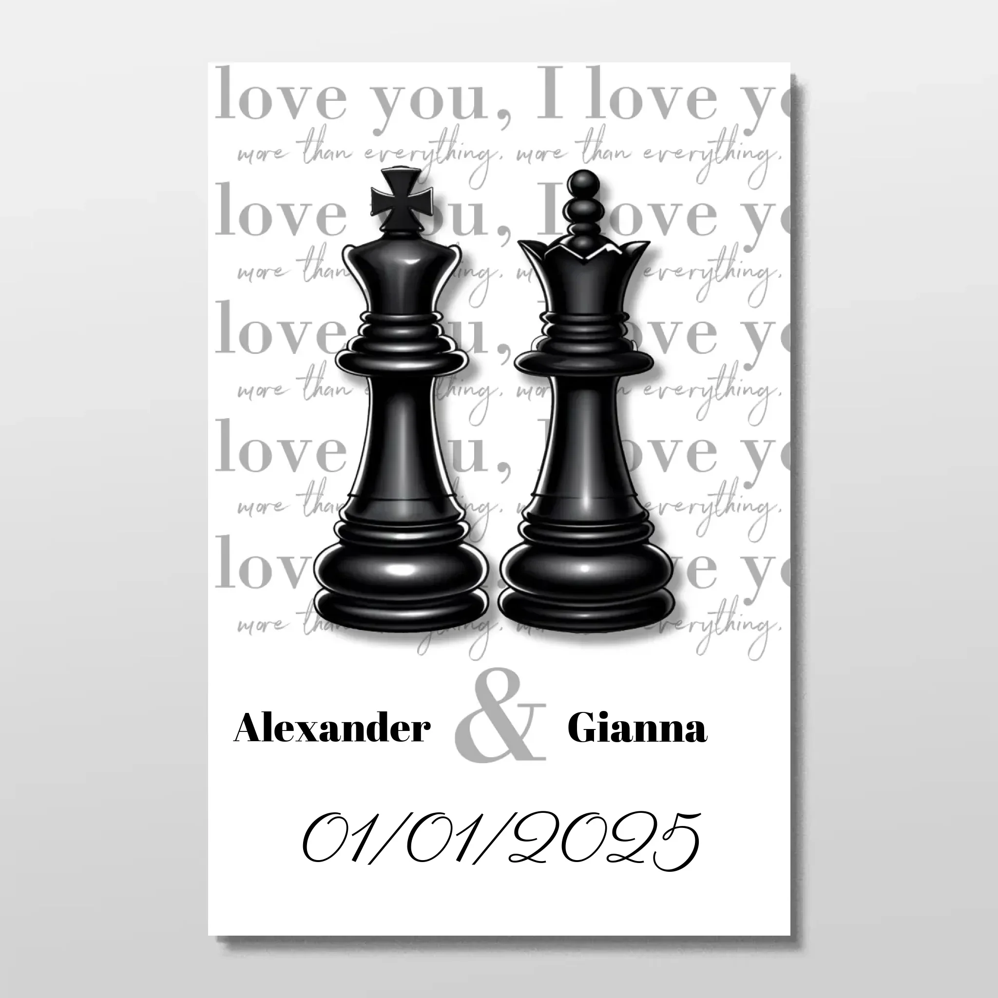 Personalized Poster “The Queen and the King”