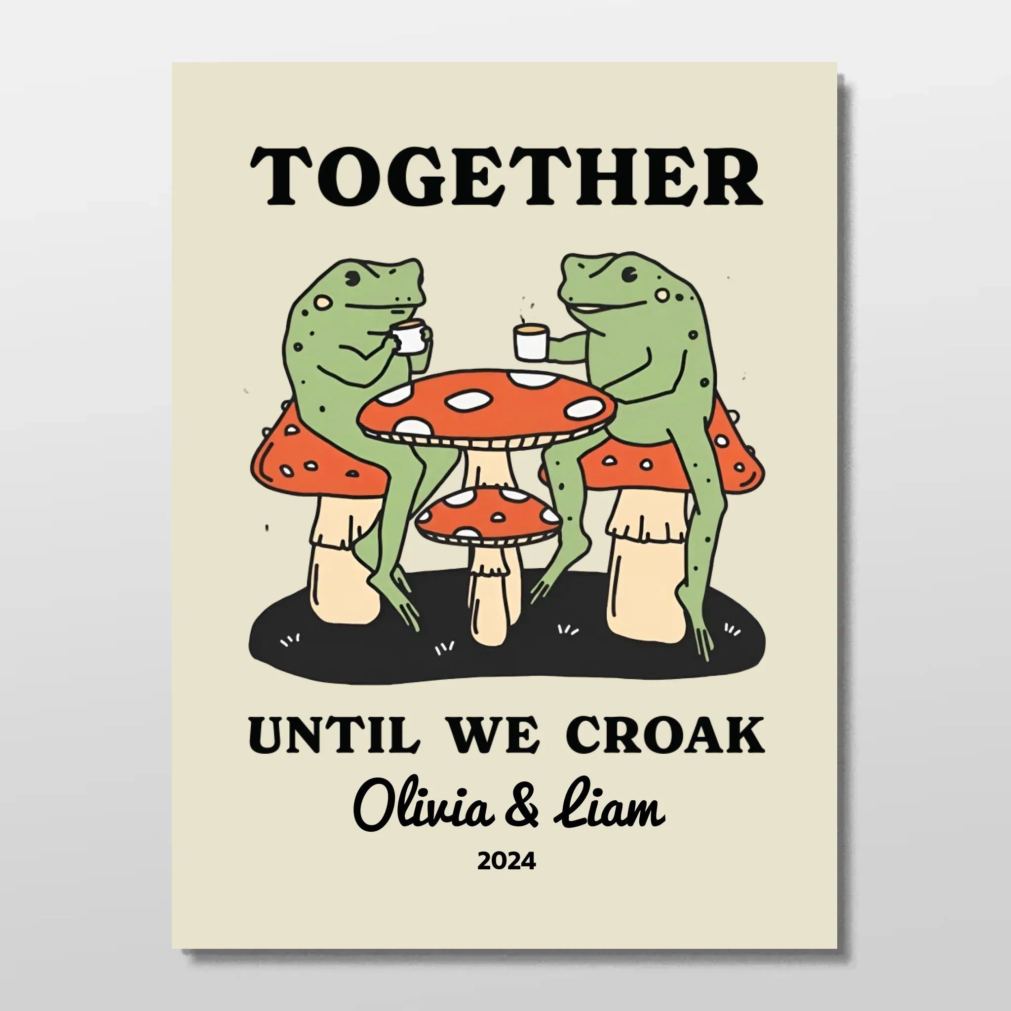 Personalized Poster – Together Until We Croak - Image 3