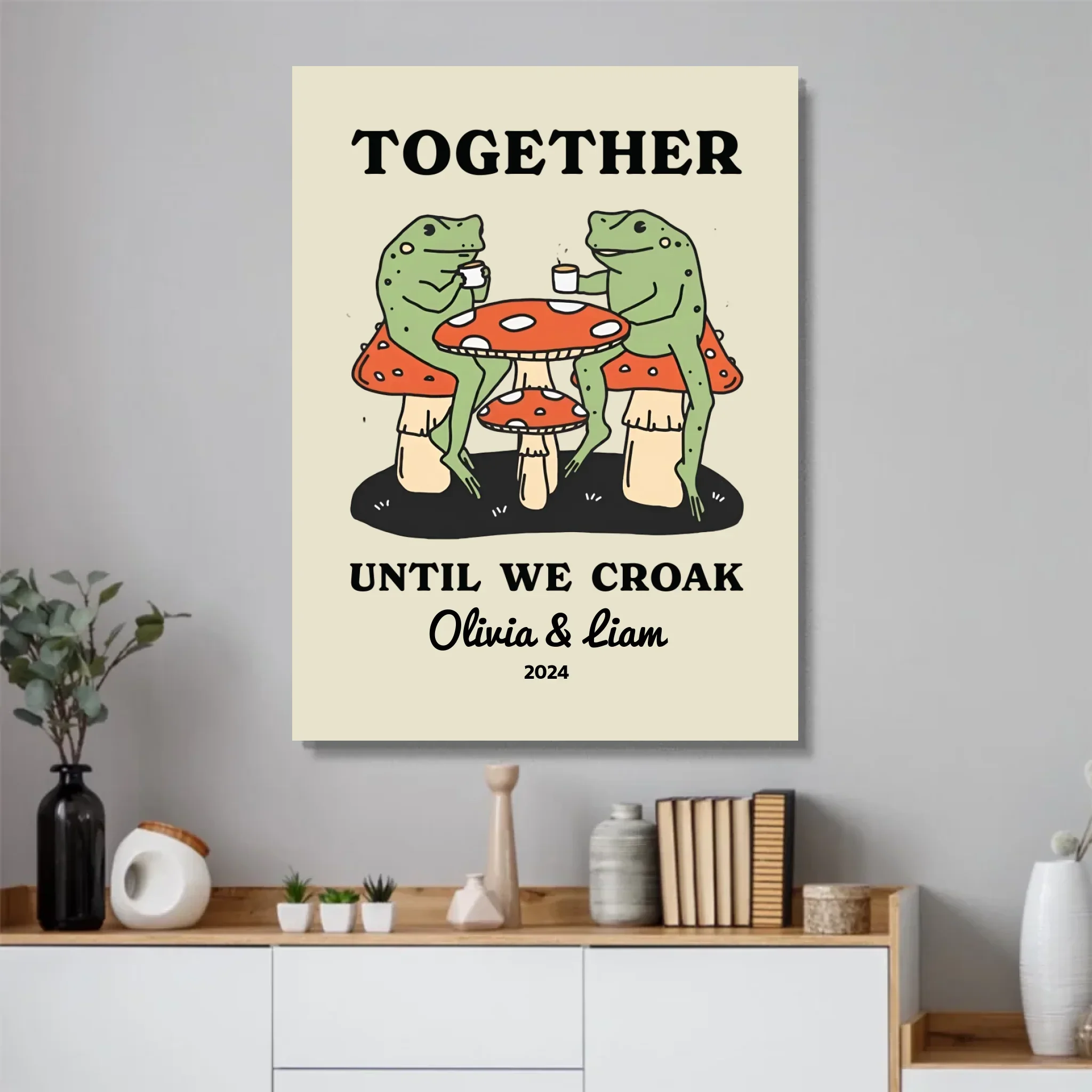 Personalized Poster – Together Until We Croak - Image 4