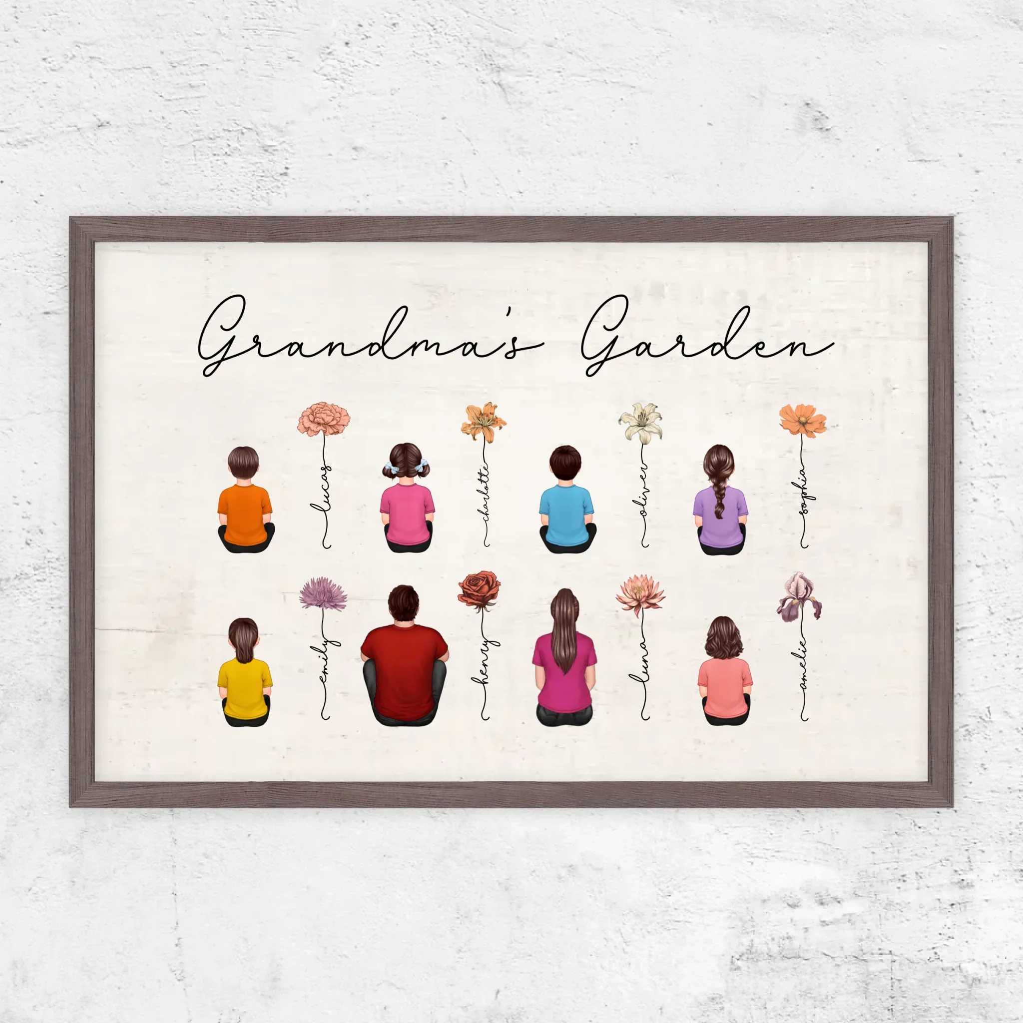 Personalized Poster – Vintage Birth Month Flowers Garden - Image 8