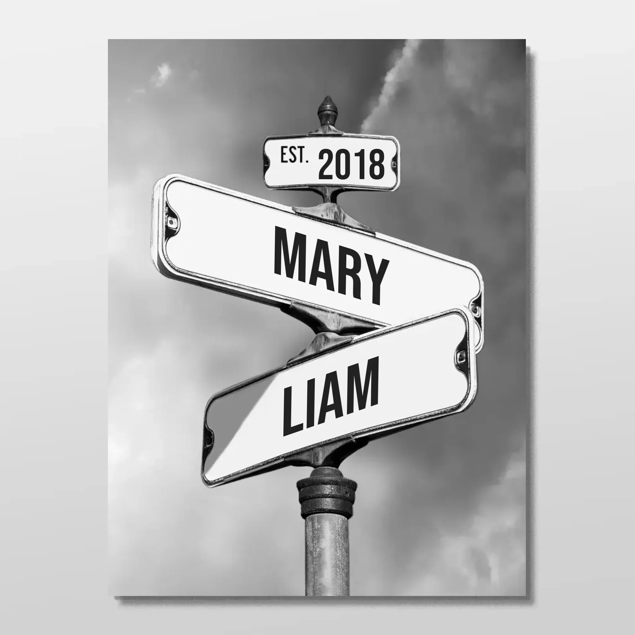 Personalized Poster "Vintage Street Sign for couples" - Image 3